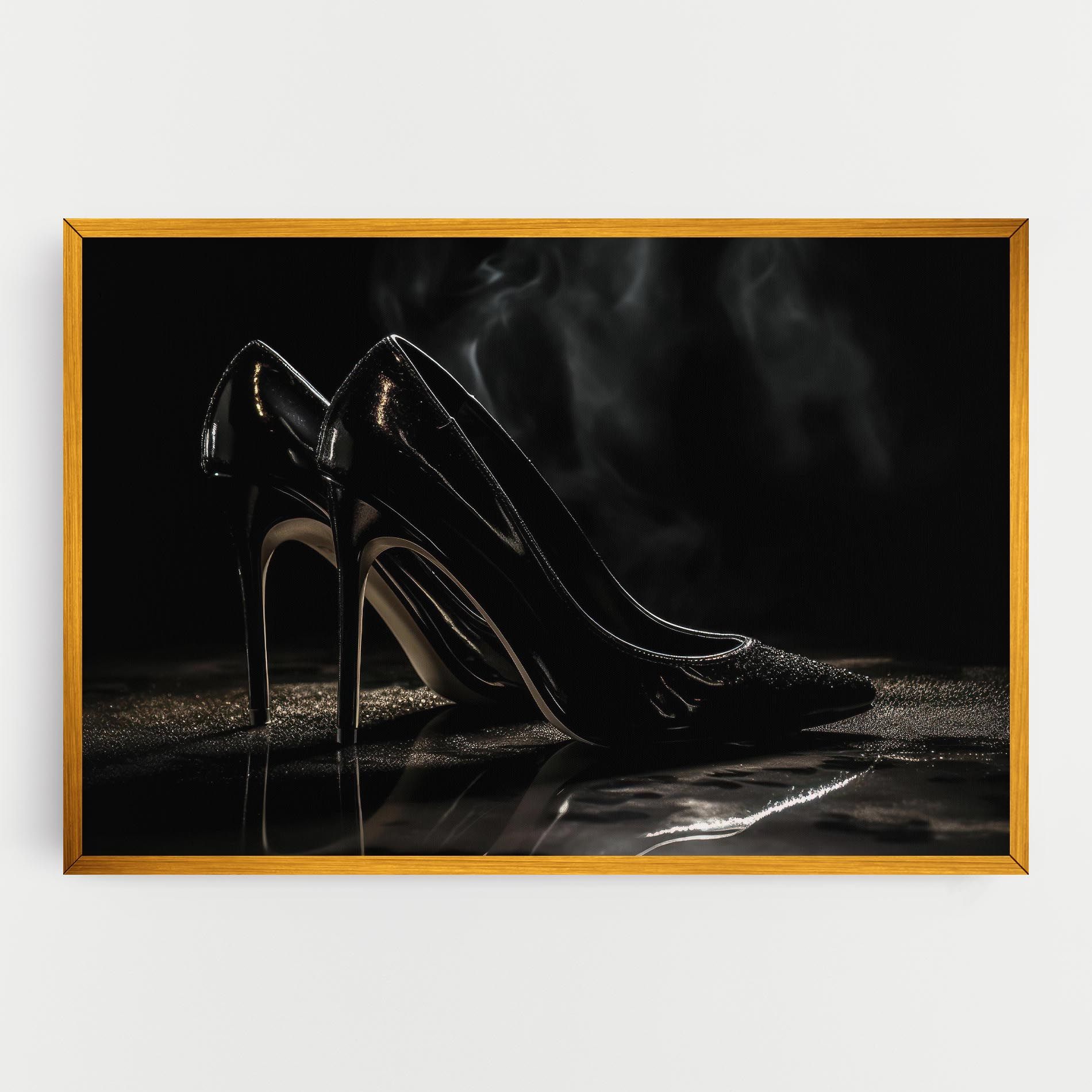 Black Leather Shoes mockup 0