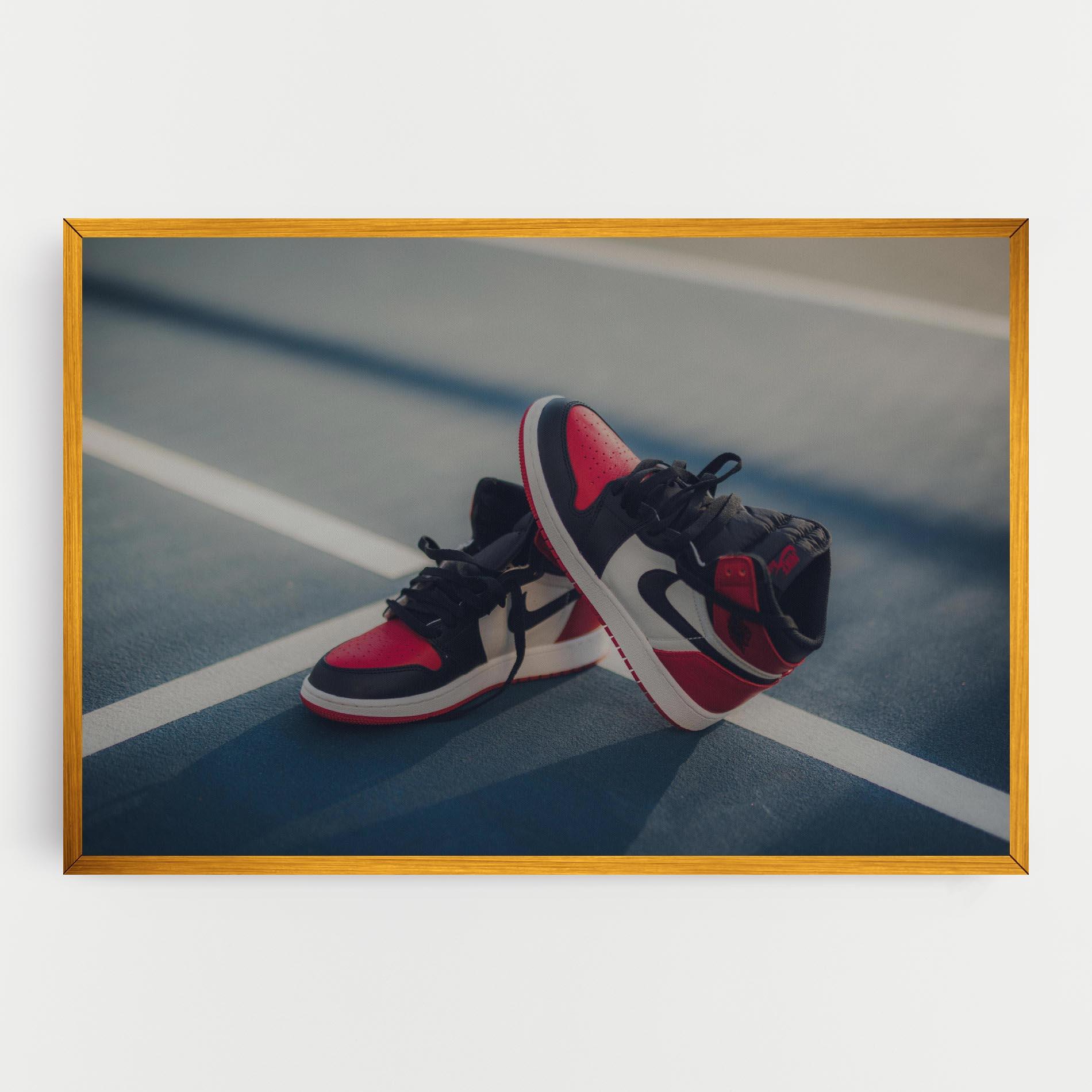 Tablou Canvas Cool Nike Red Jordan Air mockup 0