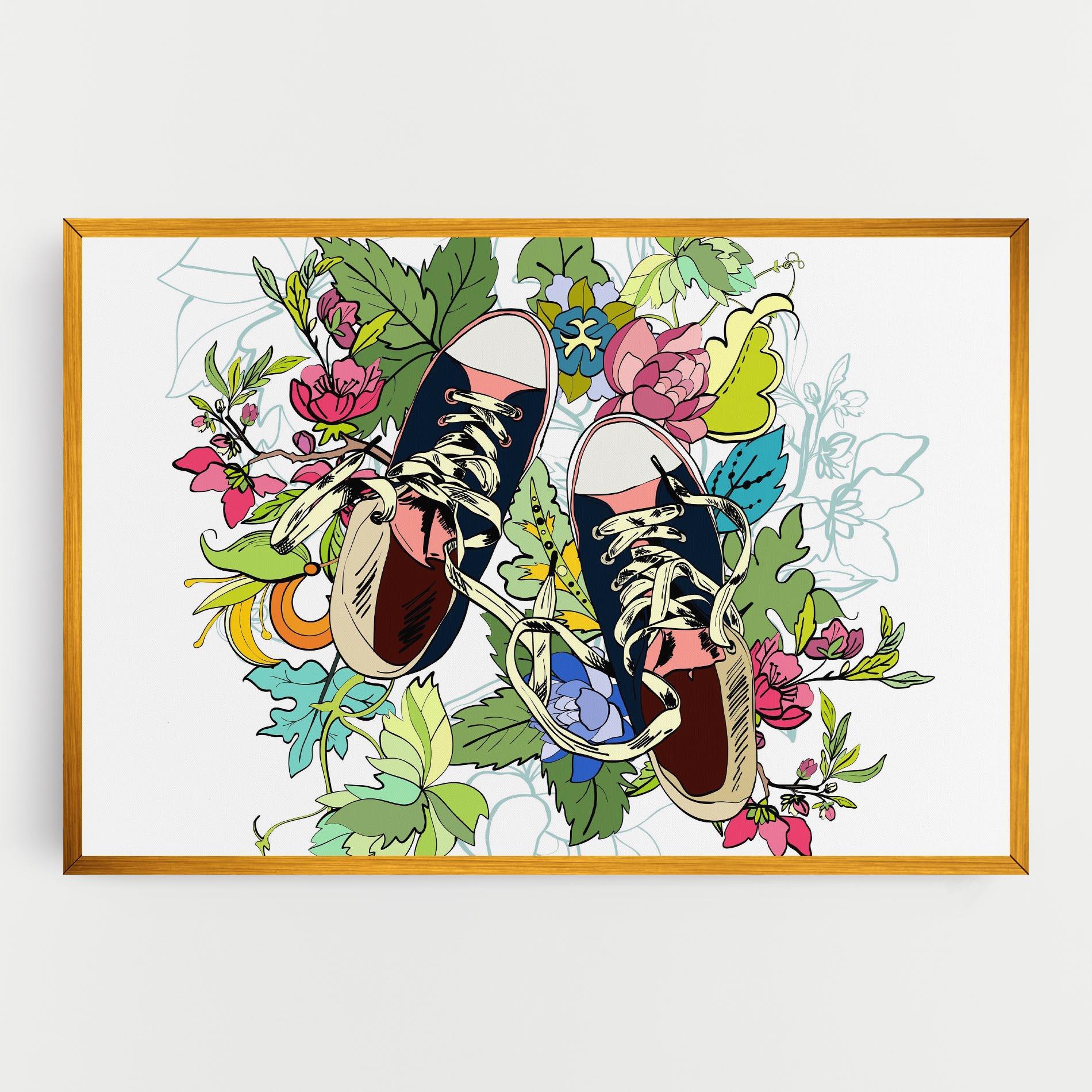 Tablou Canvas Flower Shoes mockup 0