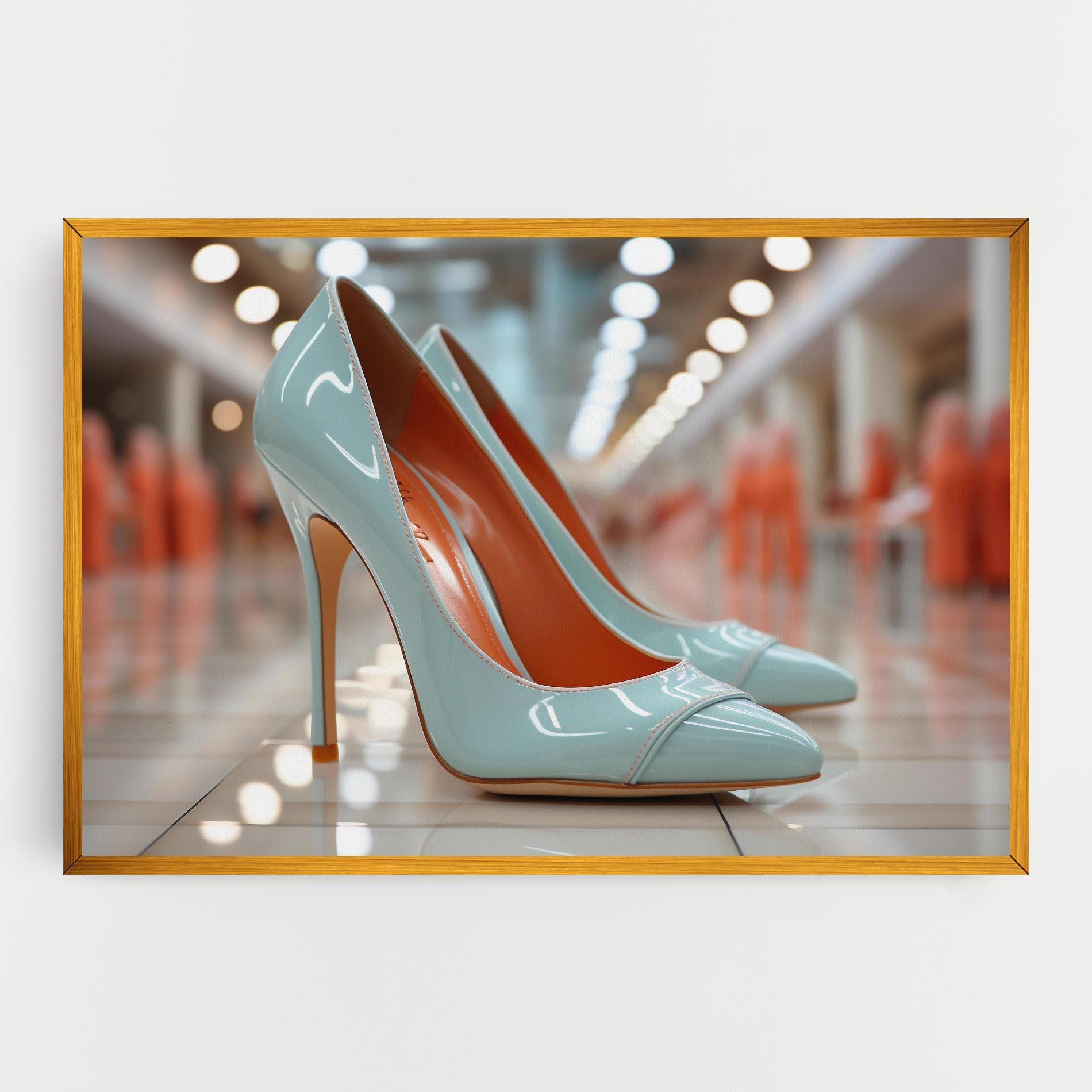 Tablou Canvas Light Blue Heels mockup 0