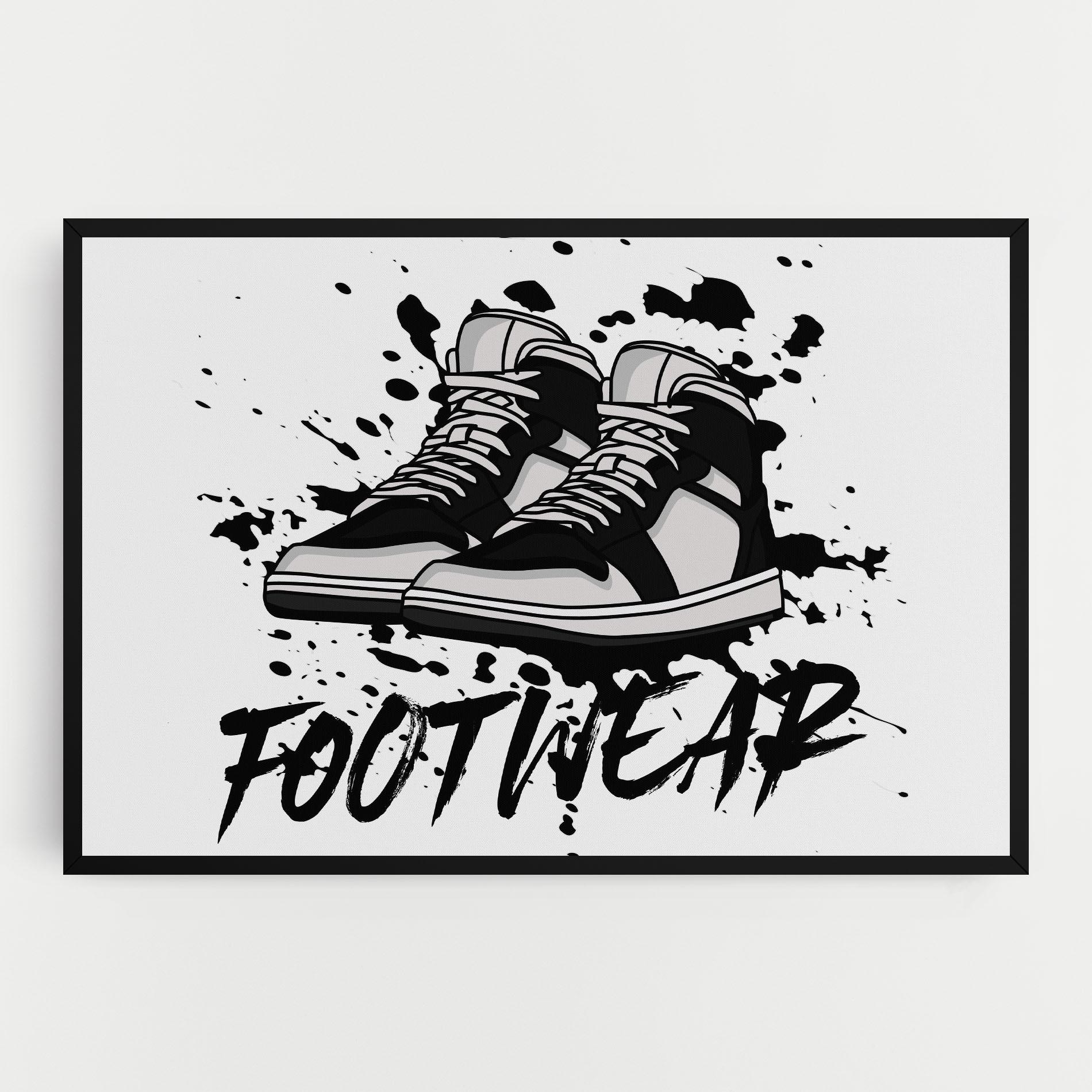 Tablou Canvas Black Footwear mockup 0