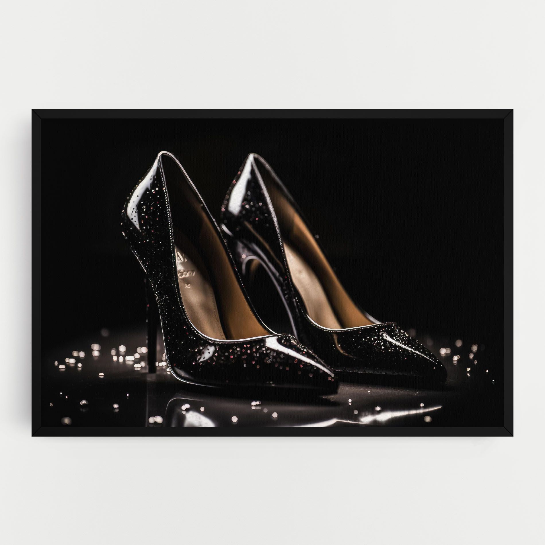 Black Leather Shoe mockup 0