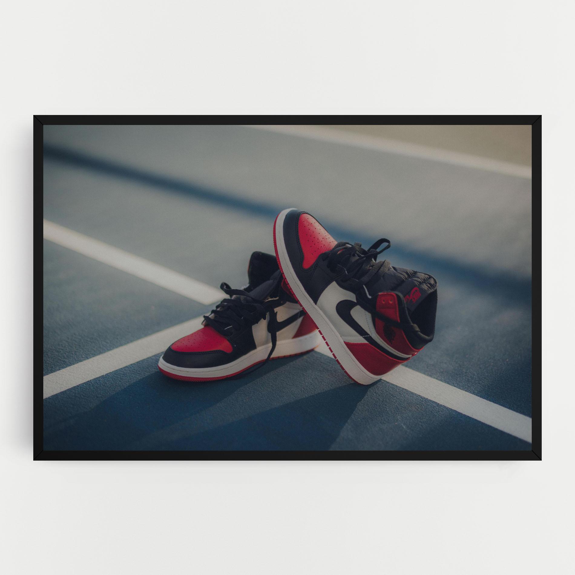 Tablou Canvas Cool Nike Red Jordan Air mockup 0