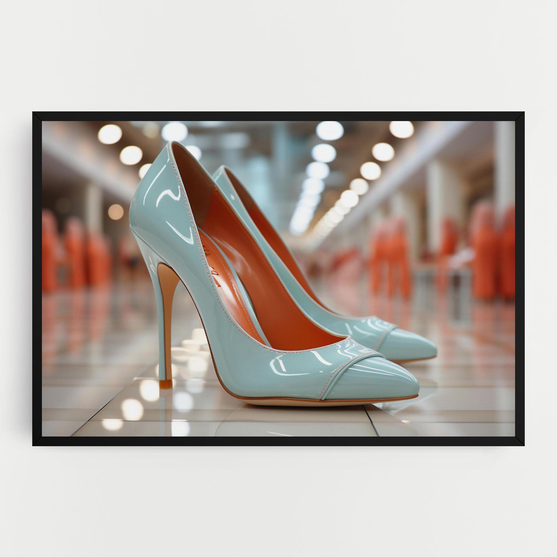 Tablou Canvas Light Blue Heels mockup 0