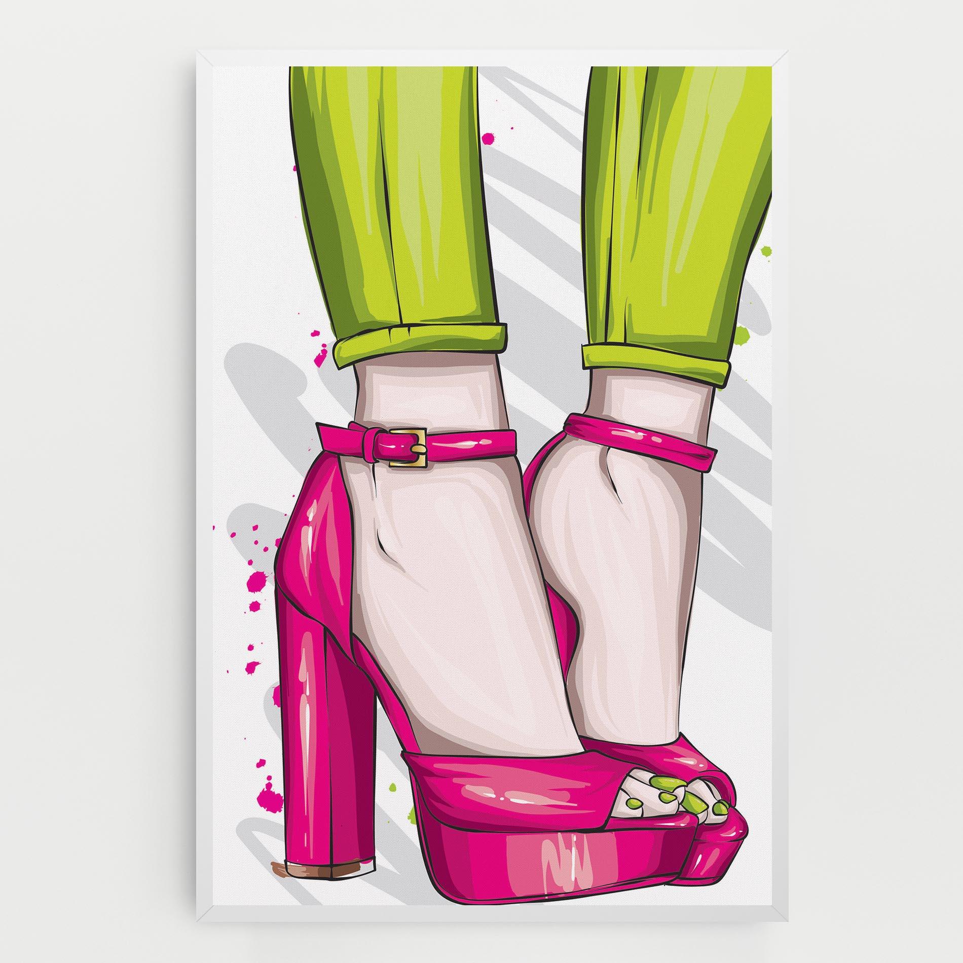 Tablou Canvas Green Nails mockup 0