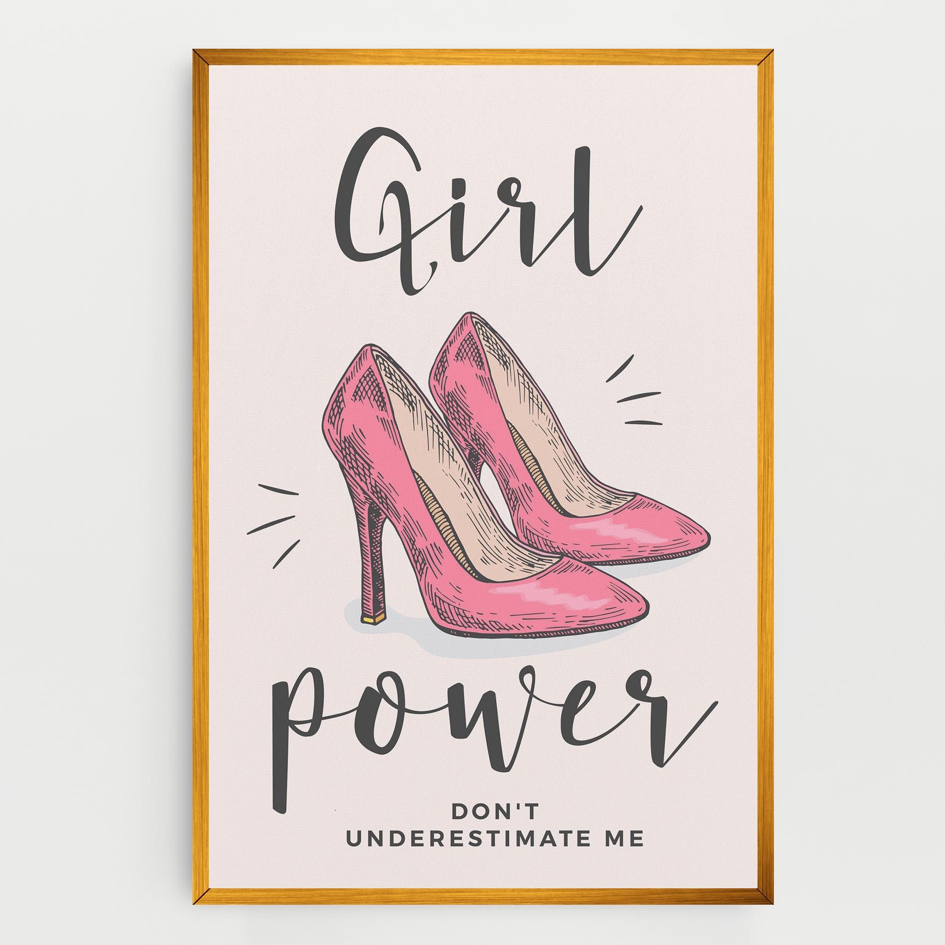 Tablou Canvas Girl Power mockup 0
