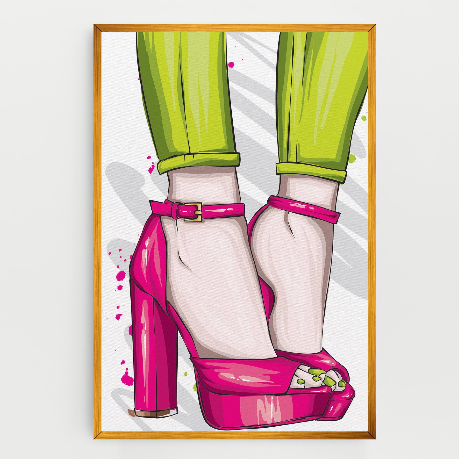 Tablou Canvas Green Nails mockup 0