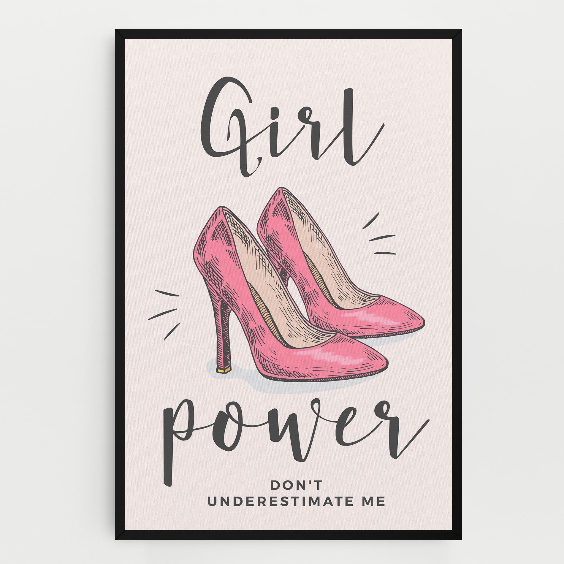 Tablou Canvas Girl Power mockup 0