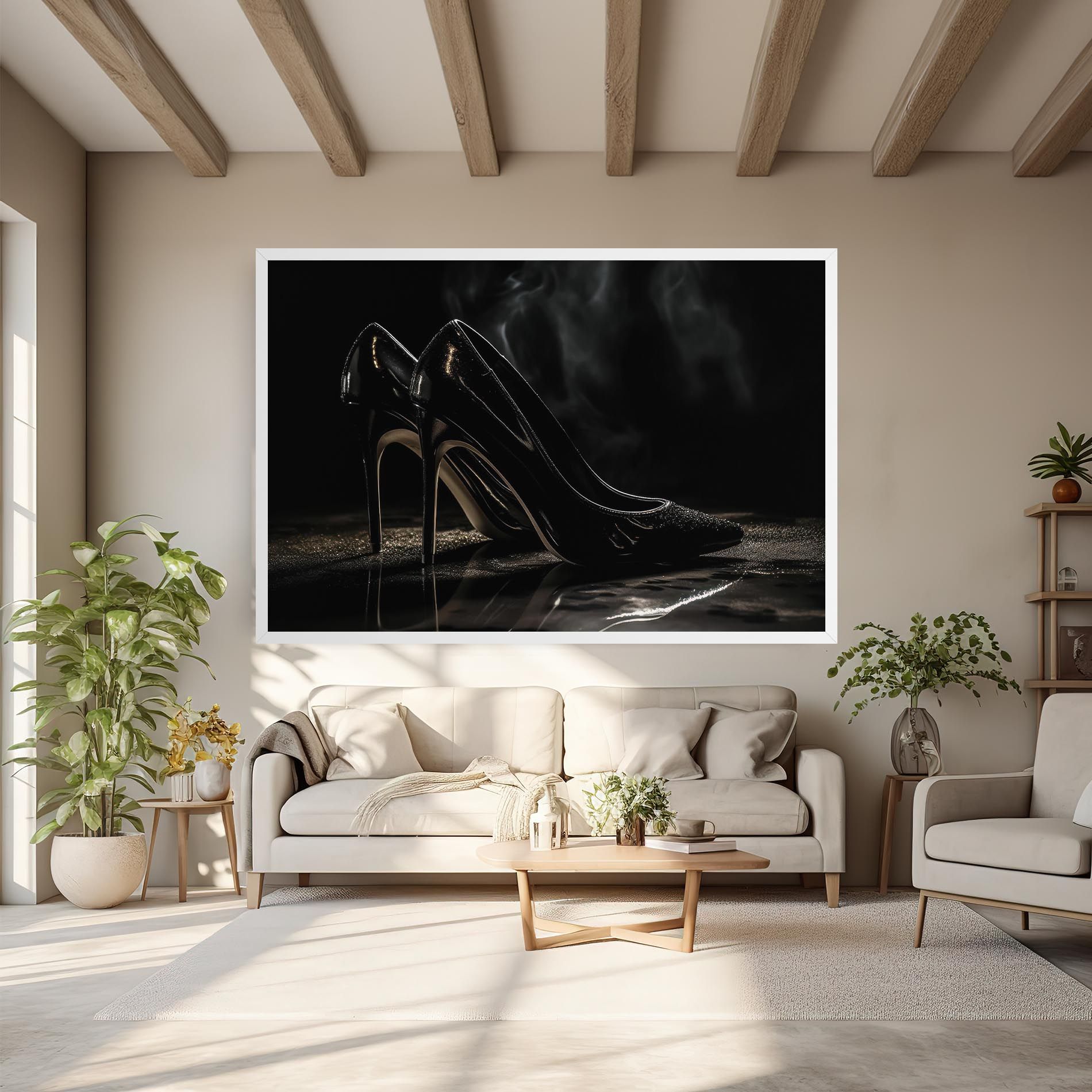 Black Leather Shoes mockup 6