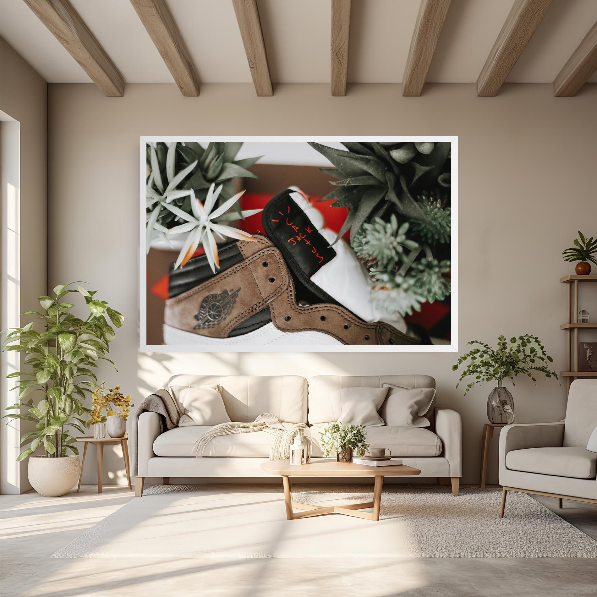 Tablou Canvas Brown Air Jordan mockup 6