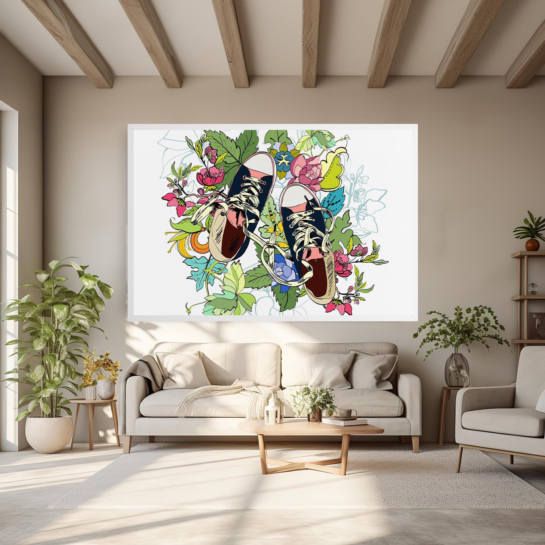 Tablou Canvas Flower Shoes mockup 6