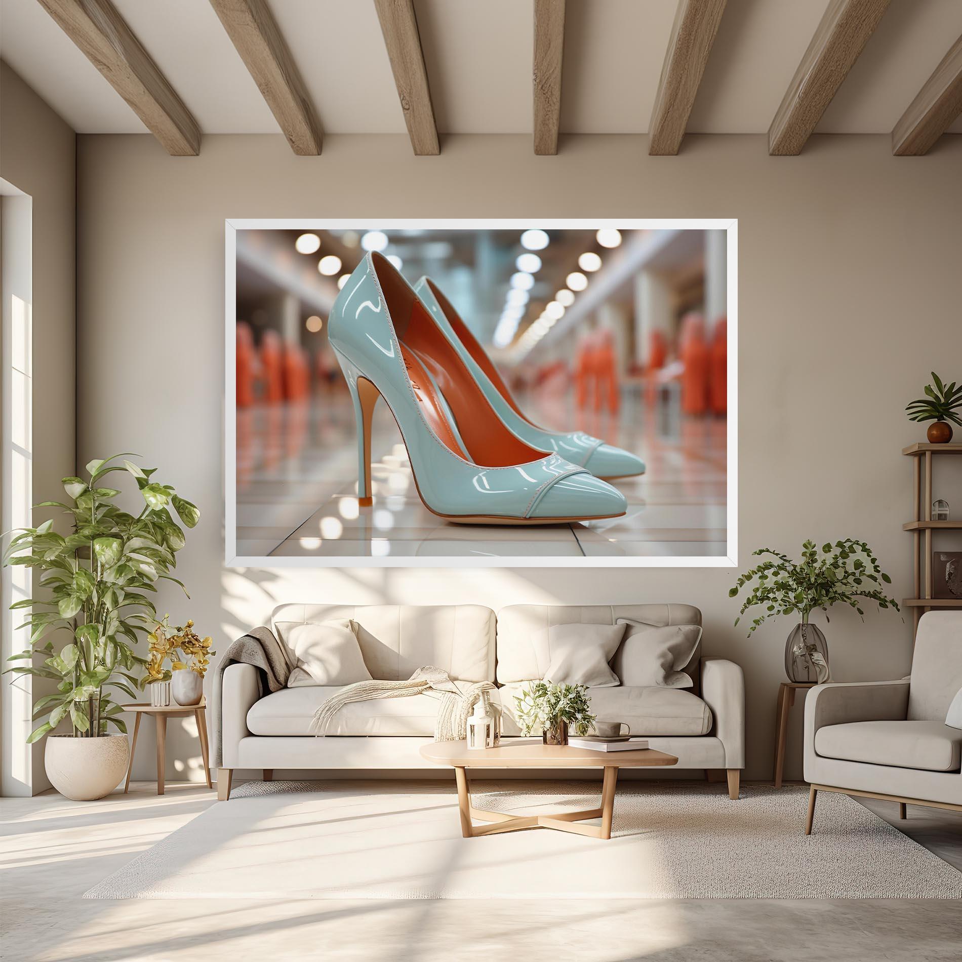 Tablou Canvas Light Blue Heels mockup 6