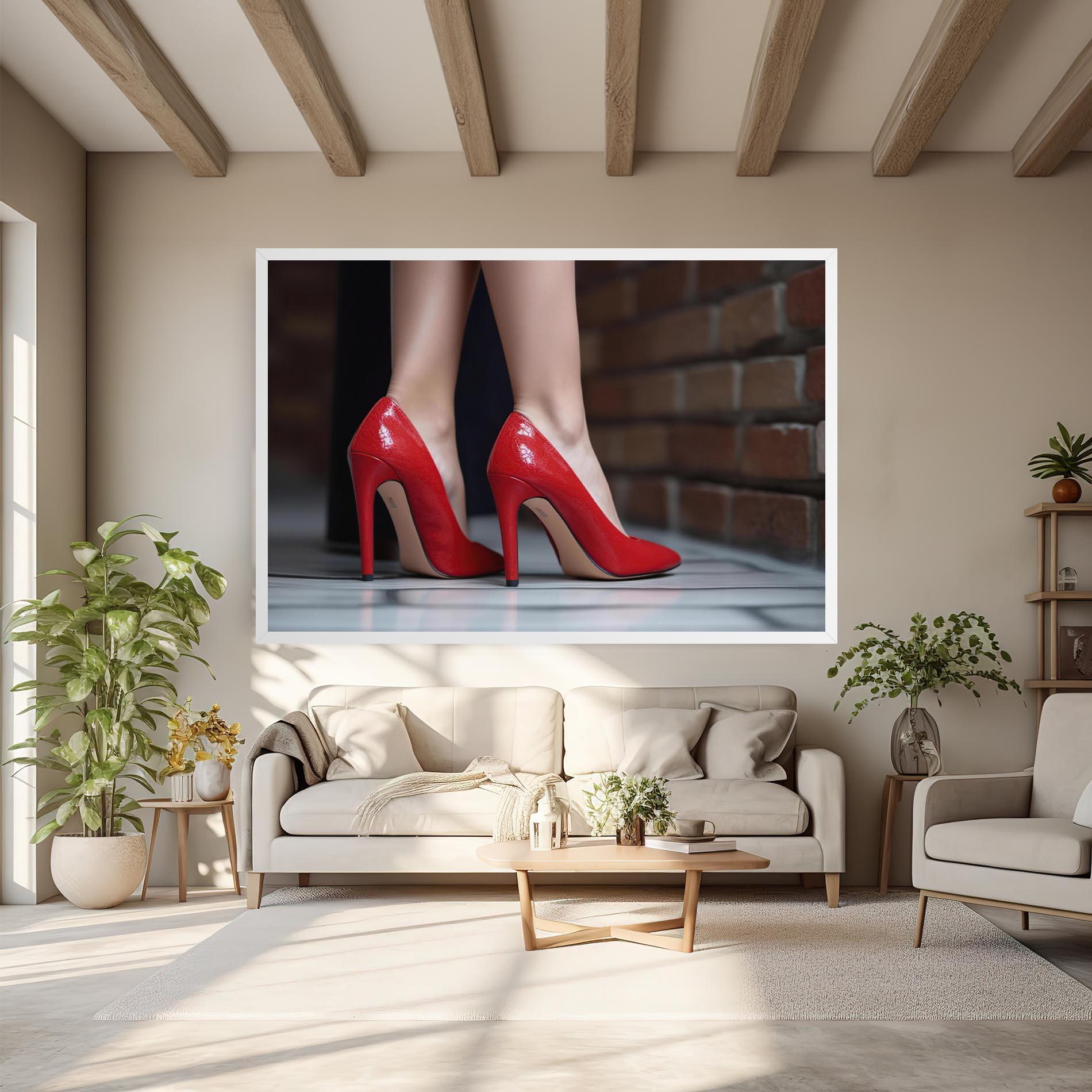 Tablou Canvas Sexy Red Heels mockup 6