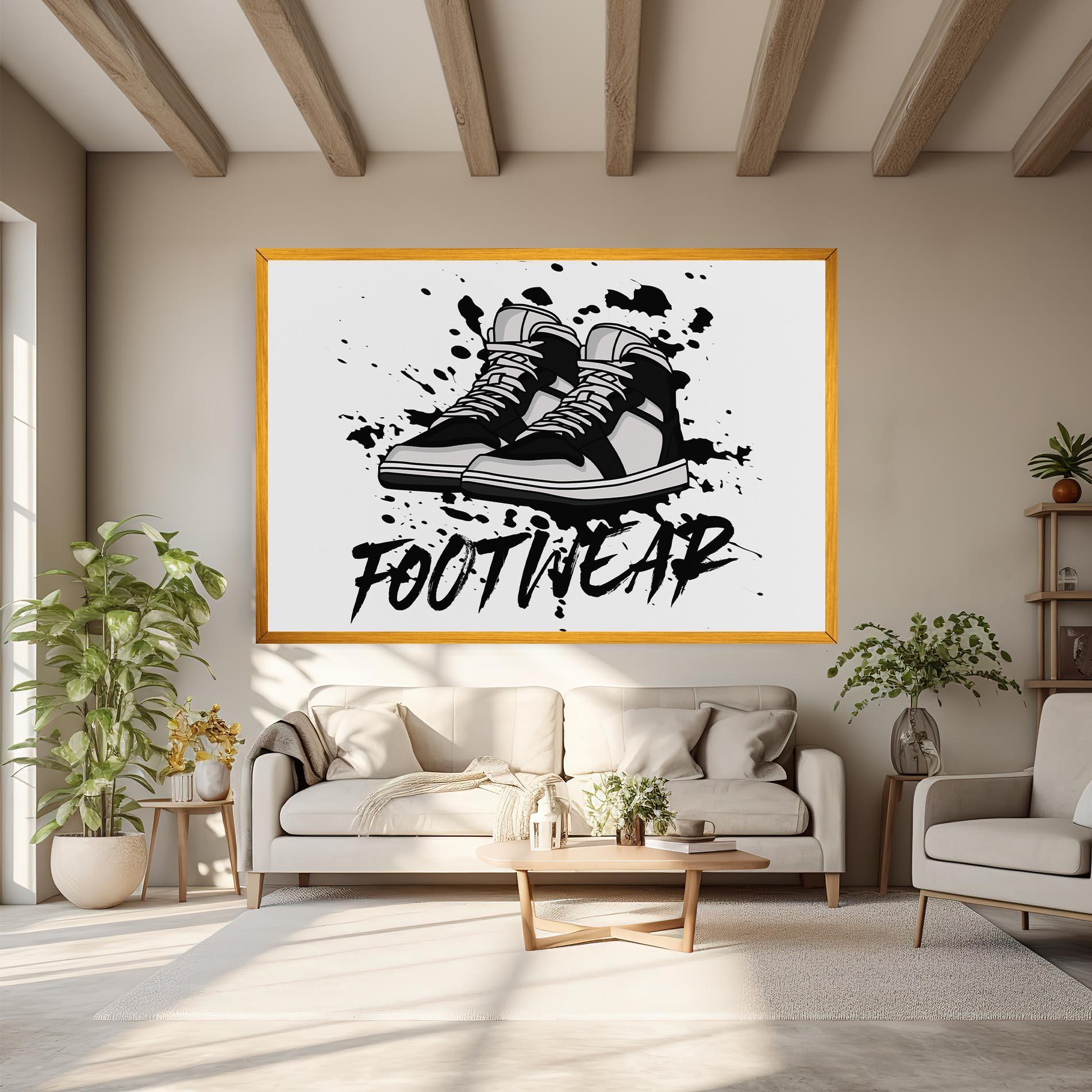 Tablou Canvas Black Footwear mockup 6