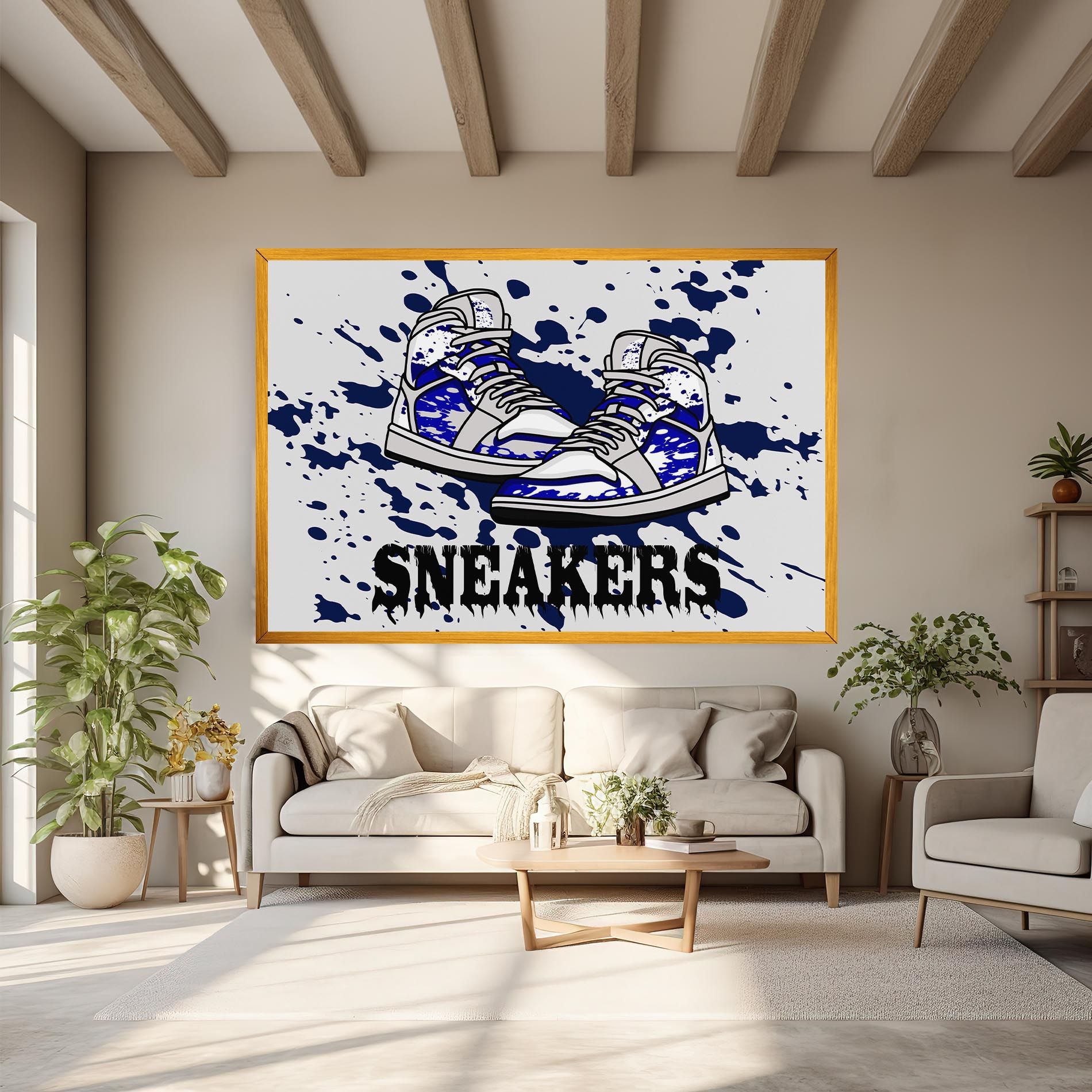 Dark Blue Sneakers mockup 6