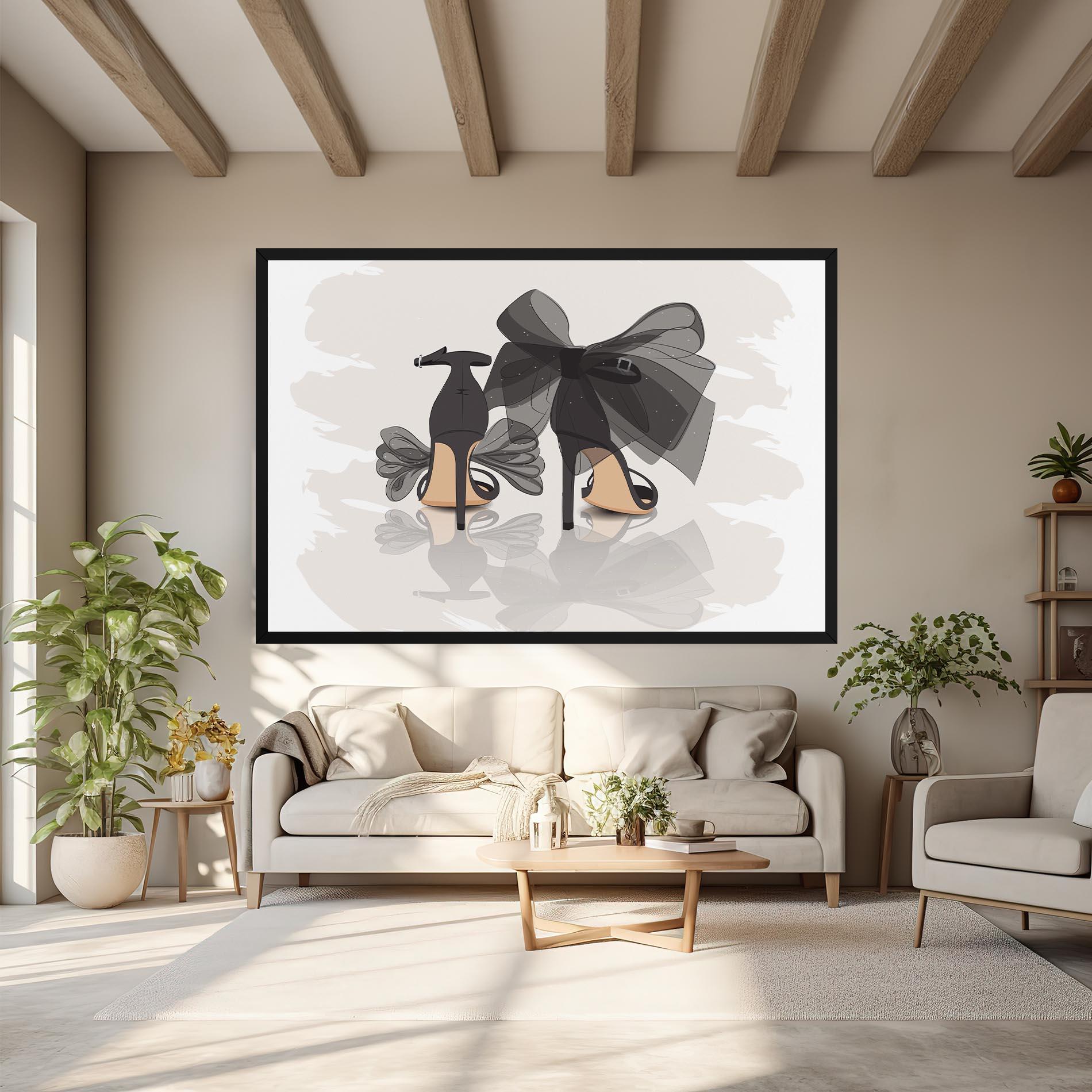 Tablou Canvas Black Bow Heels mockup 6
