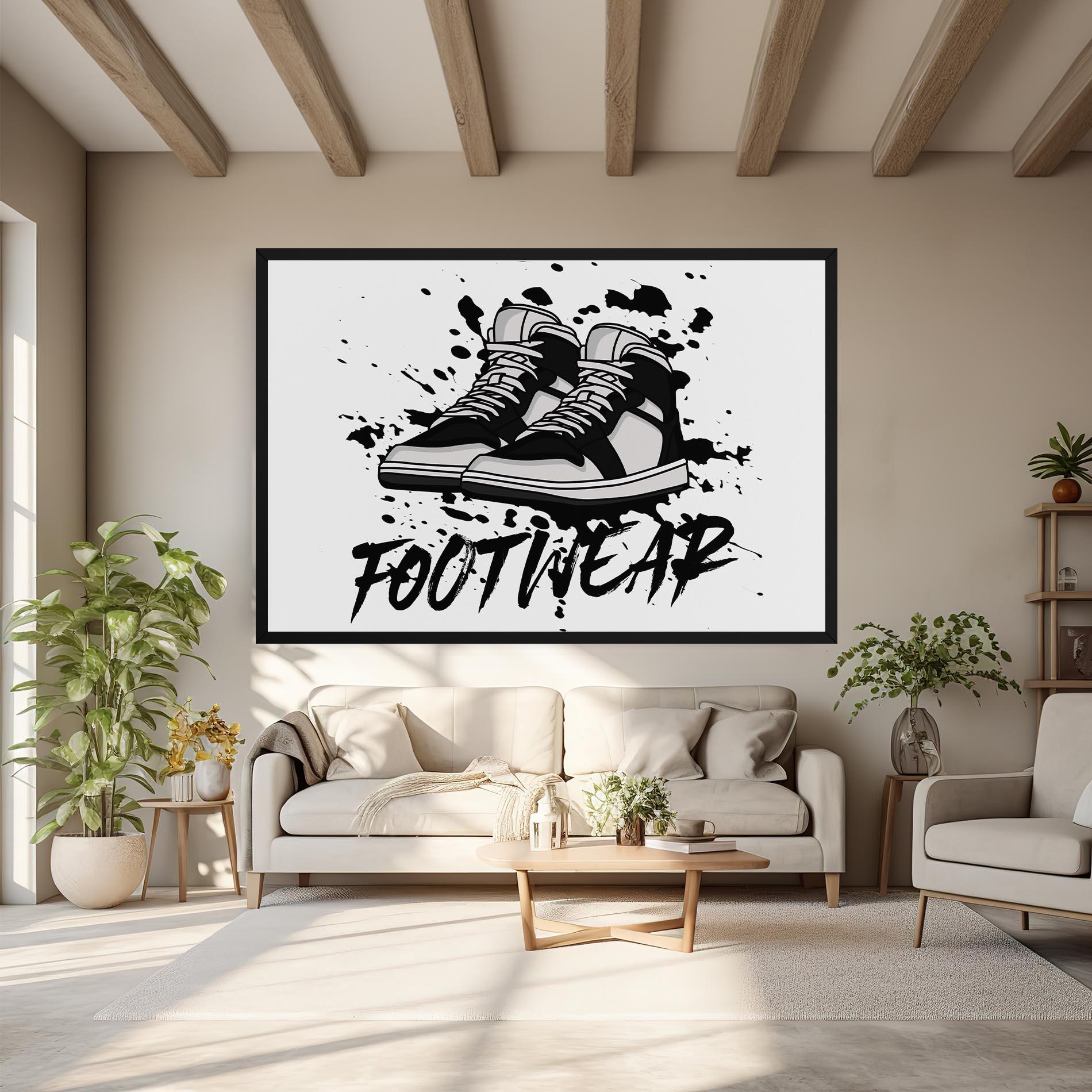 Tablou Canvas Black Footwear mockup 6