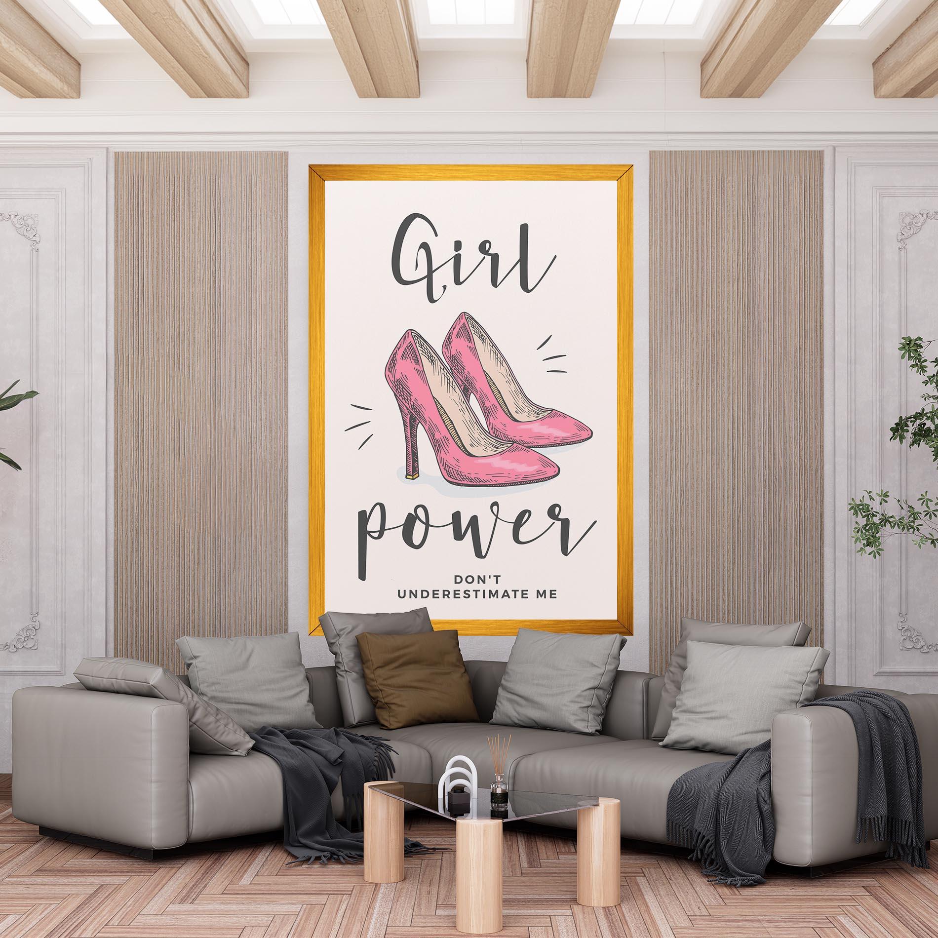Tablou Canvas Girl Power mockup 6