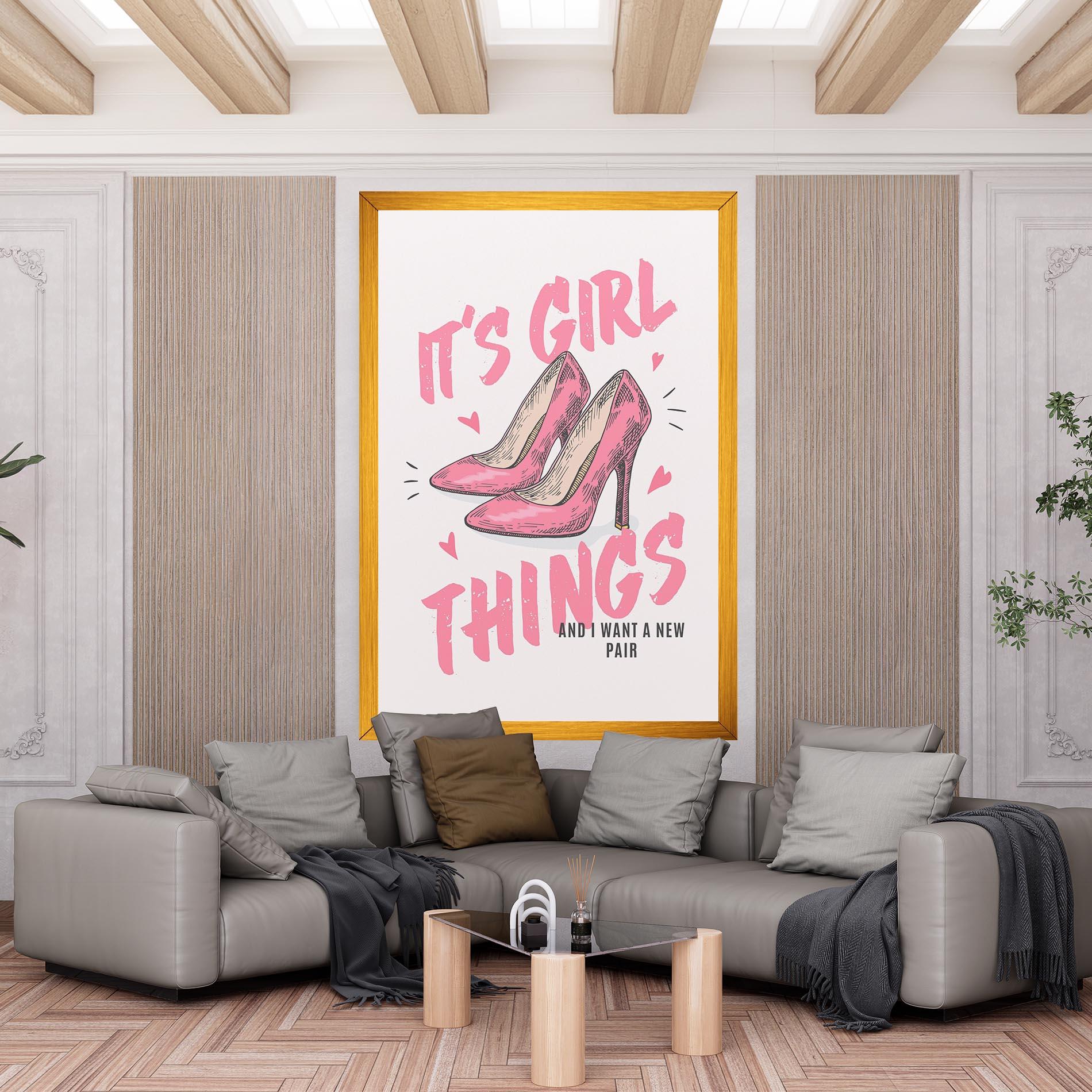 Tablou Canvas Girl Things mockup 6