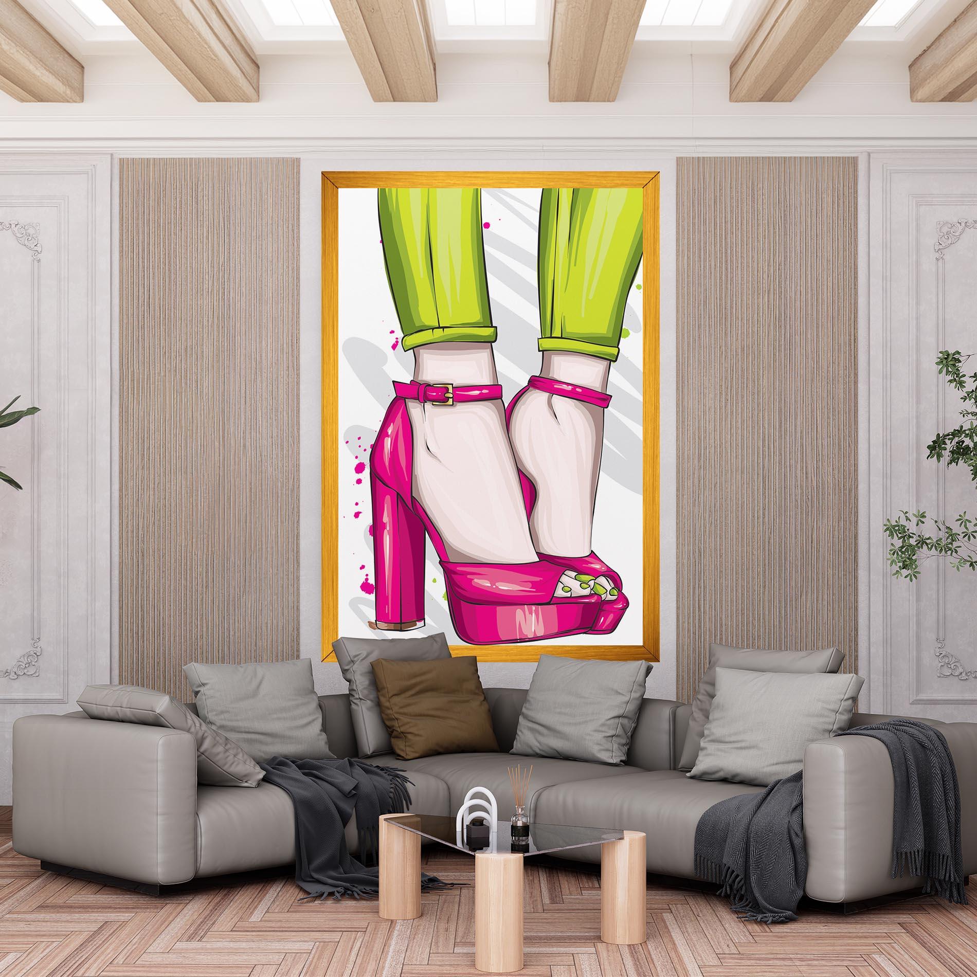 Tablou Canvas Green Nails mockup 6