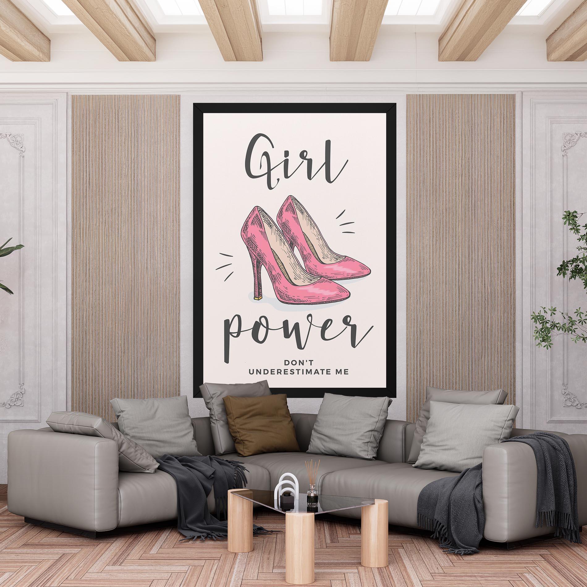 Tablou Canvas Girl Power mockup 6