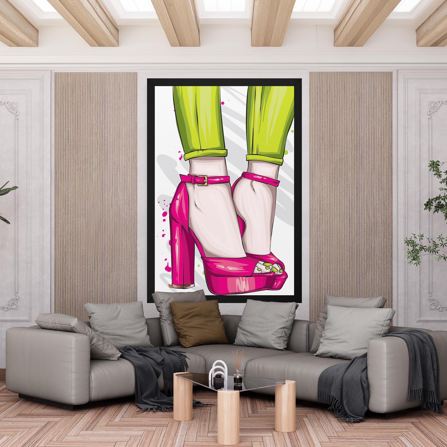 Tablou Canvas Green Nails mockup 6