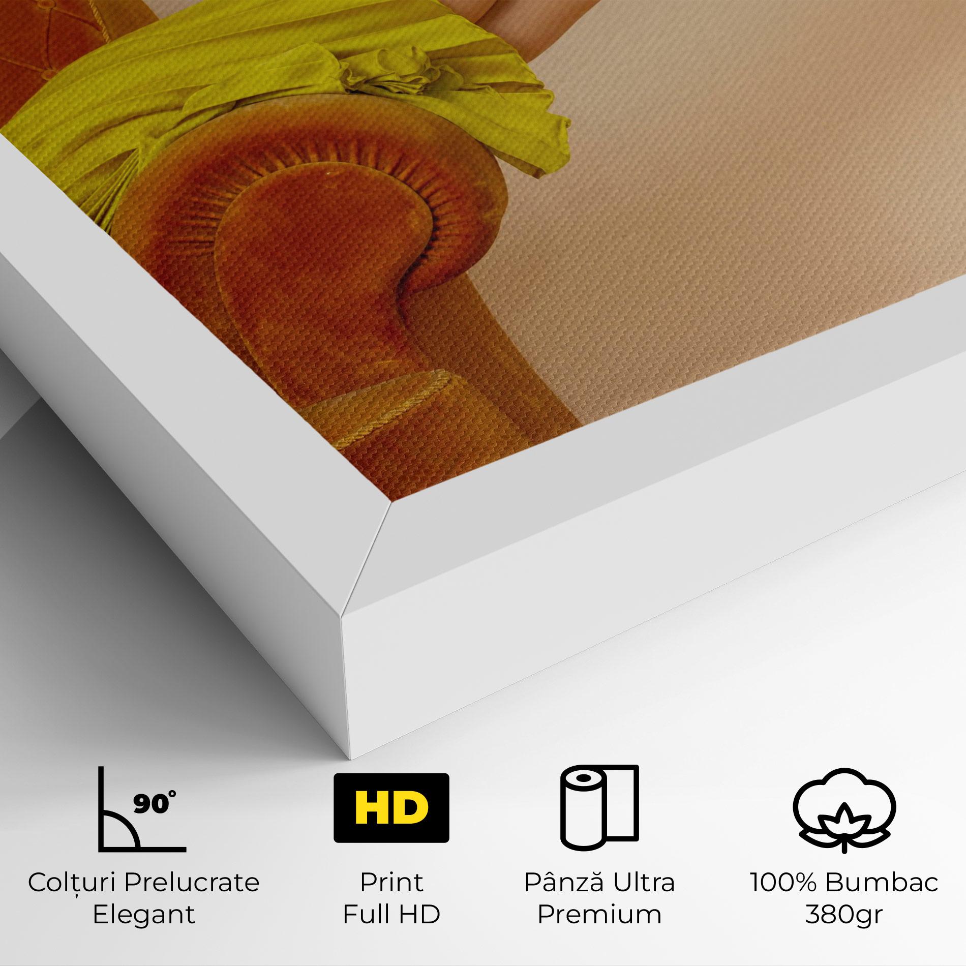 Tablou Canvas Black Heals On Cream mockup 4