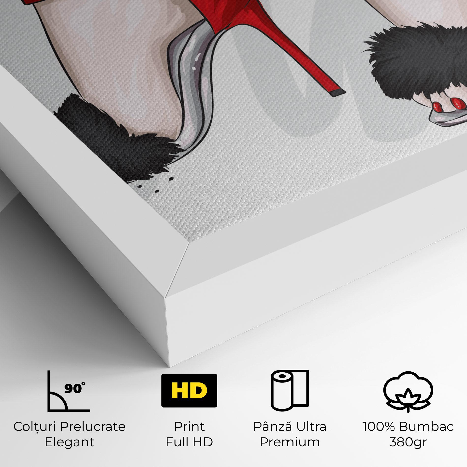 Tablou Canvas Black Red Heels mockup 4