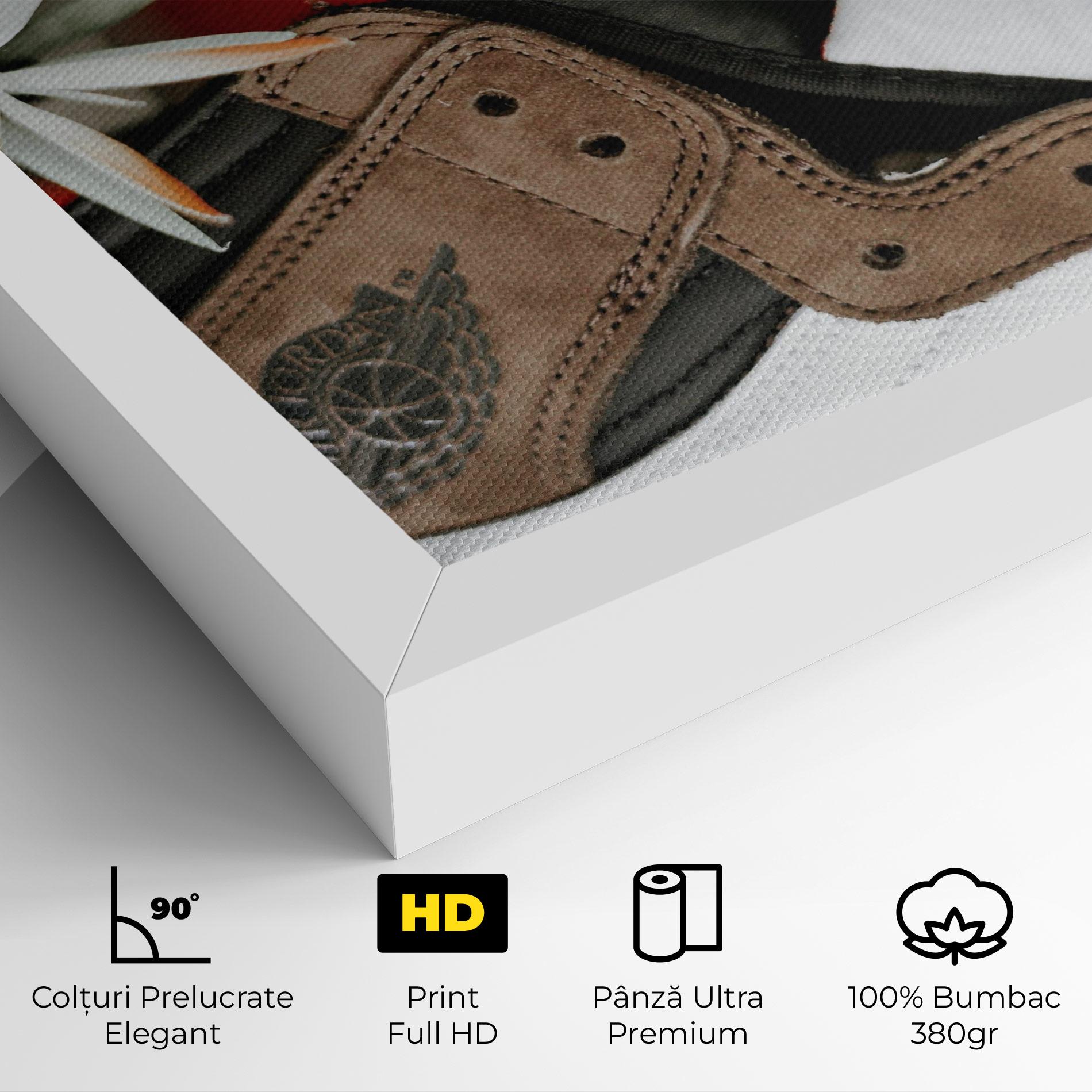 Tablou Canvas Brown Air Jordan mockup 4