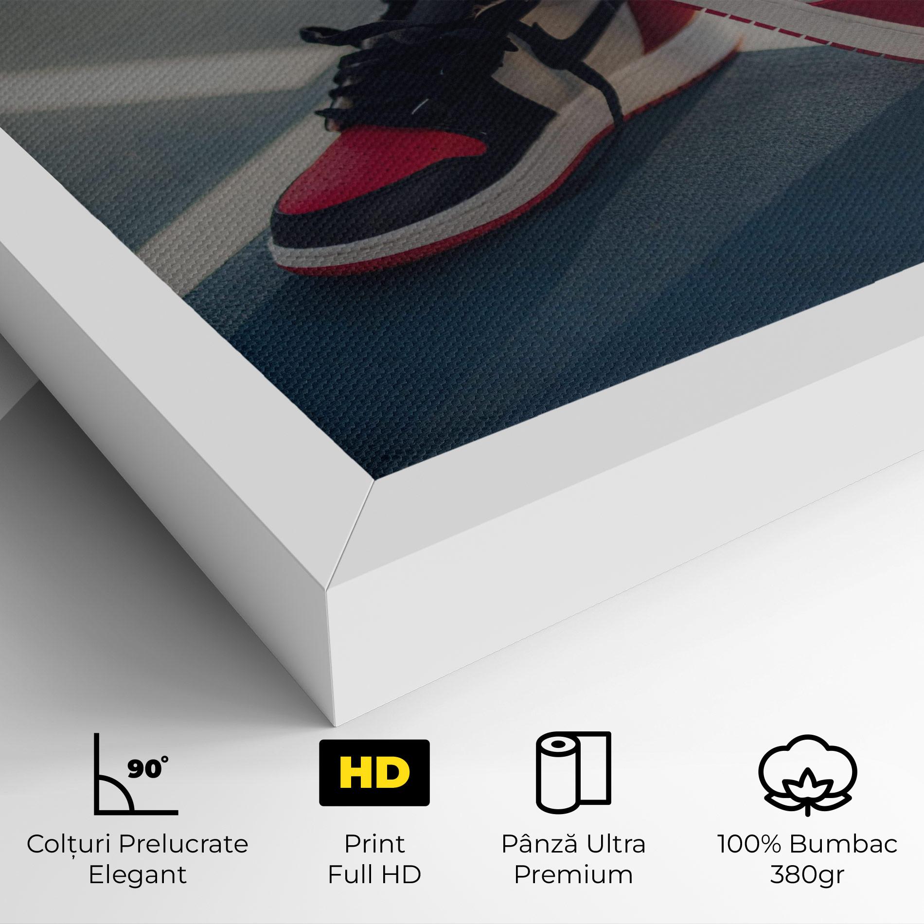 Tablou Canvas Cool Nike Red Jordan Air mockup 4