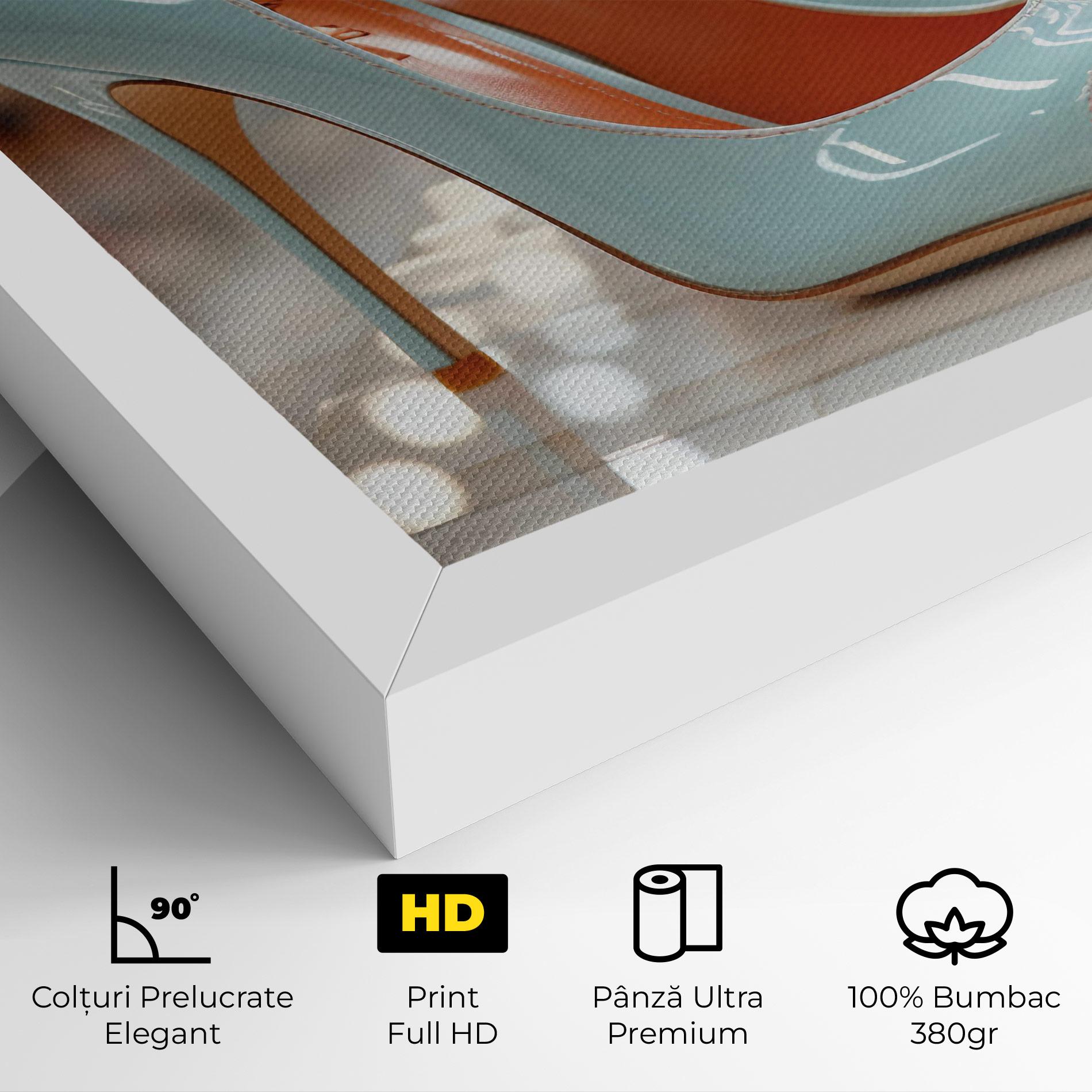 Tablou Canvas Light Blue Heels mockup 4