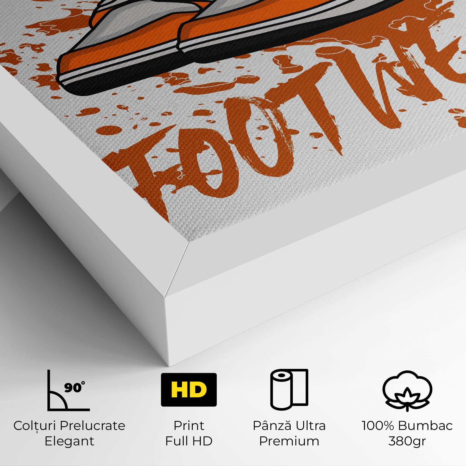 Tablou Canvas Orange Footwear mockup 4