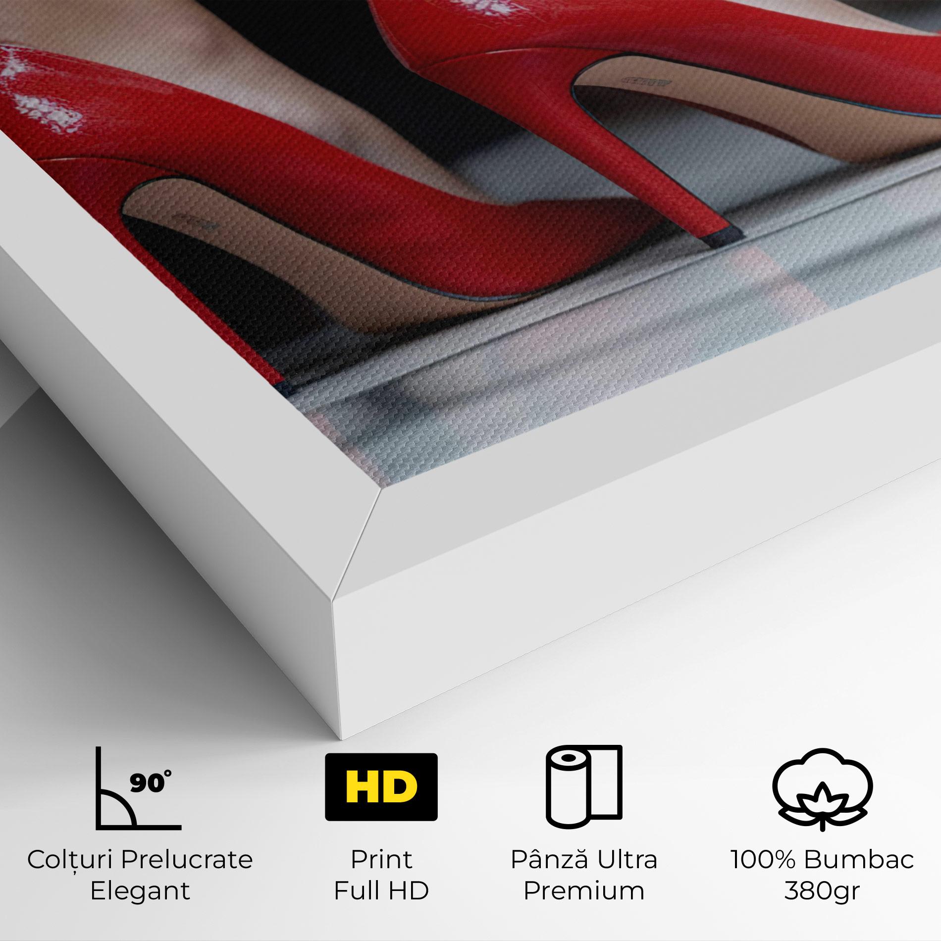Tablou Canvas Sexy Red Heels mockup 4