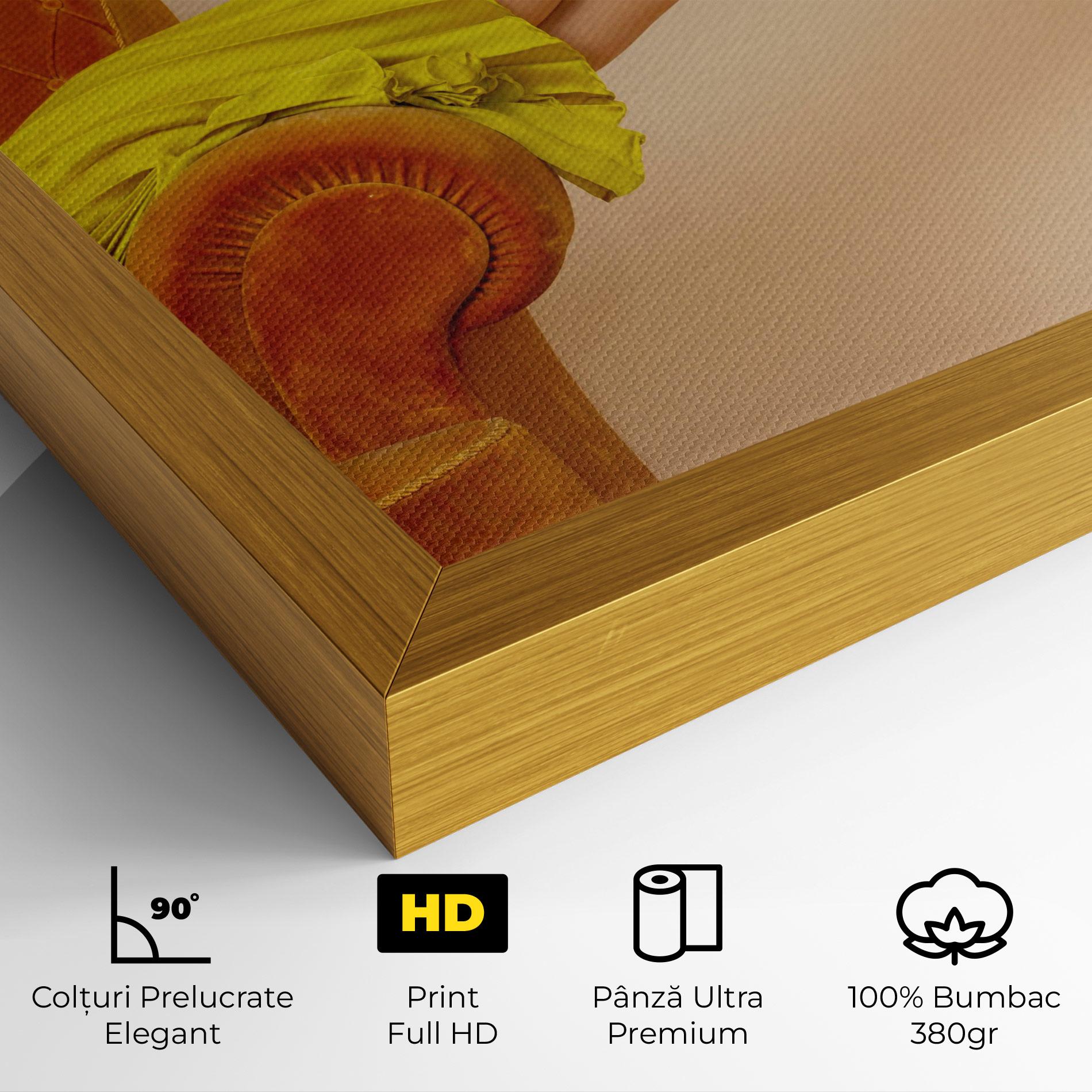 Tablou Canvas Black Heals On Cream mockup 4