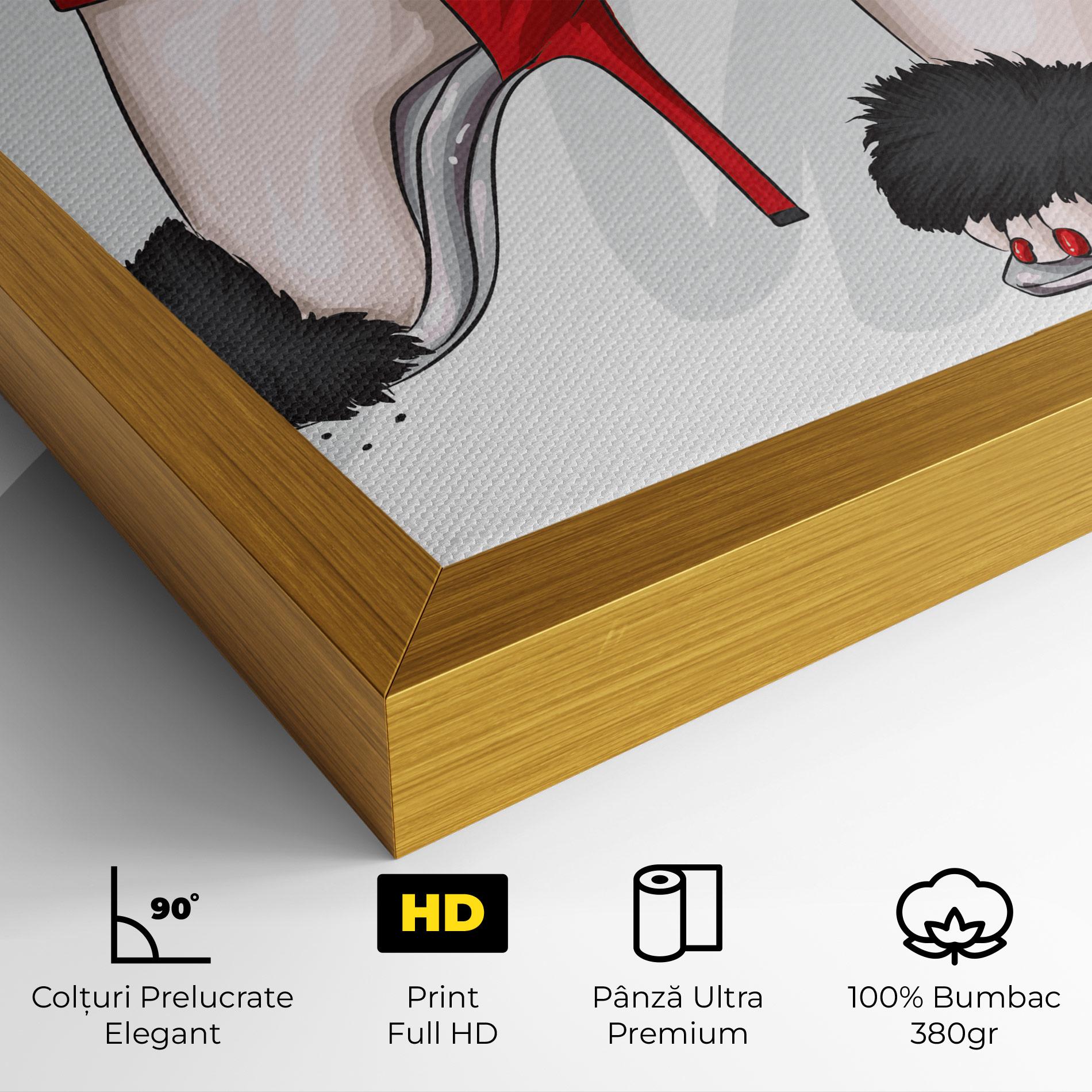 Tablou Canvas Black Red Heels mockup 4