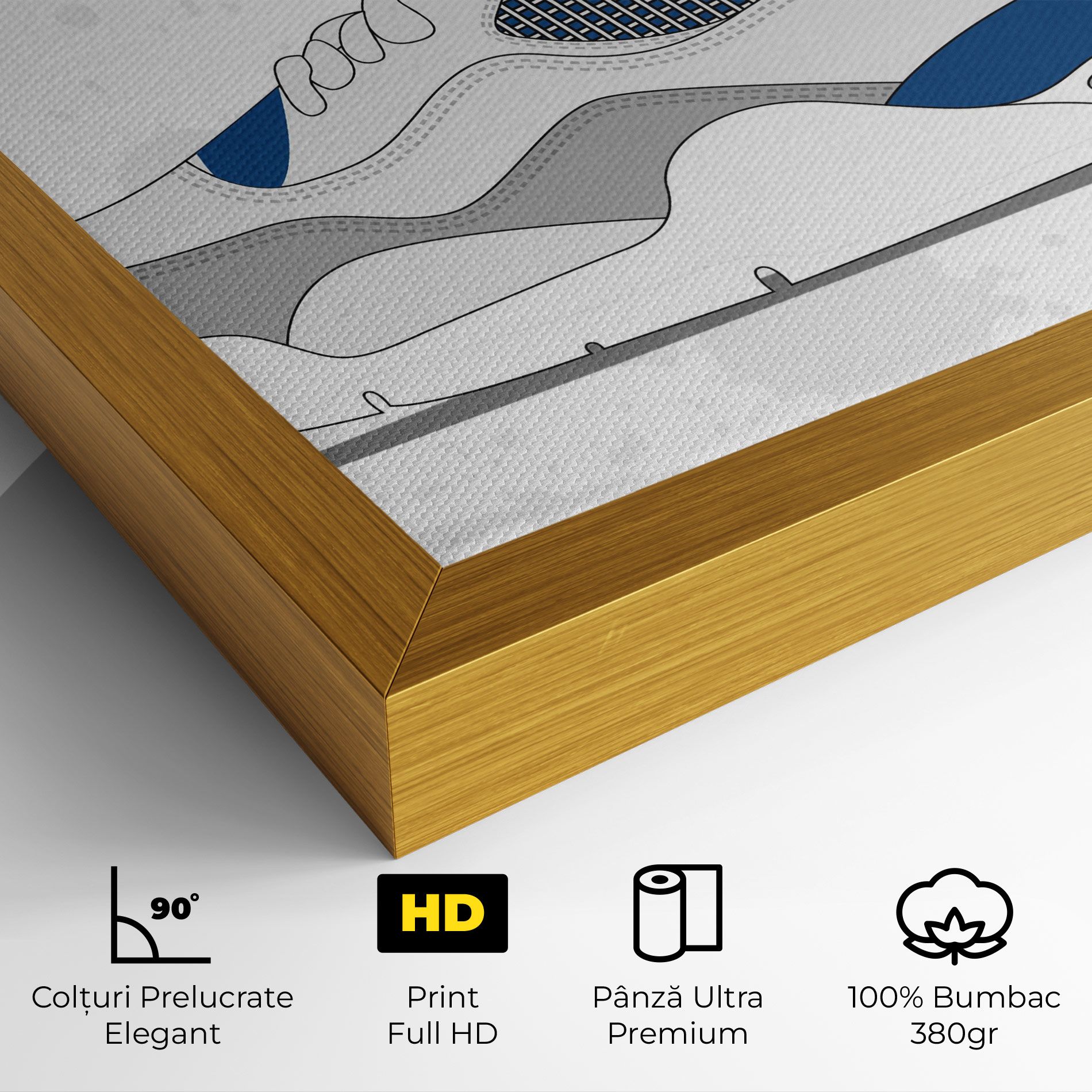 Blue Grey Sneakers mockup 4