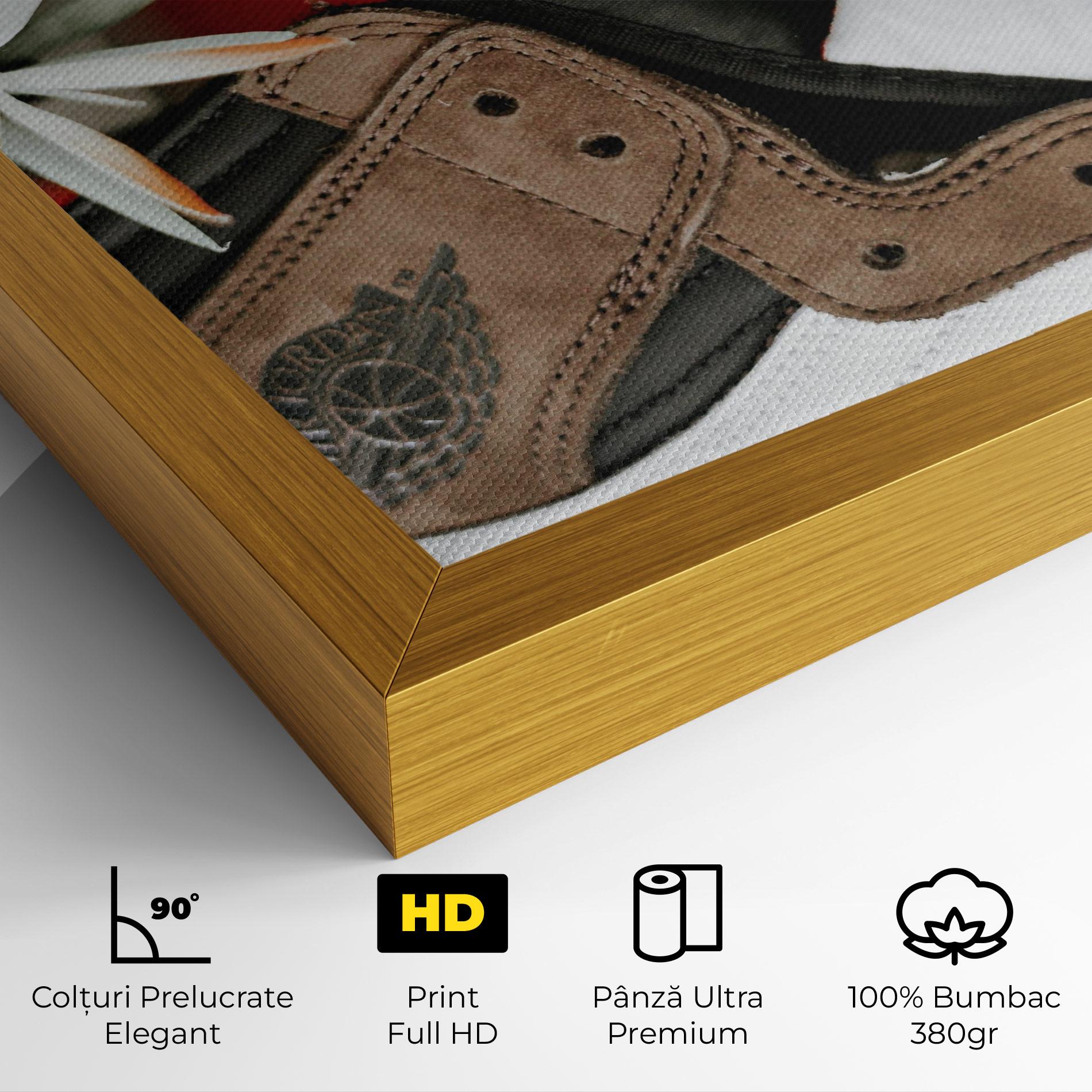 Tablou Canvas Brown Air Jordan mockup 4