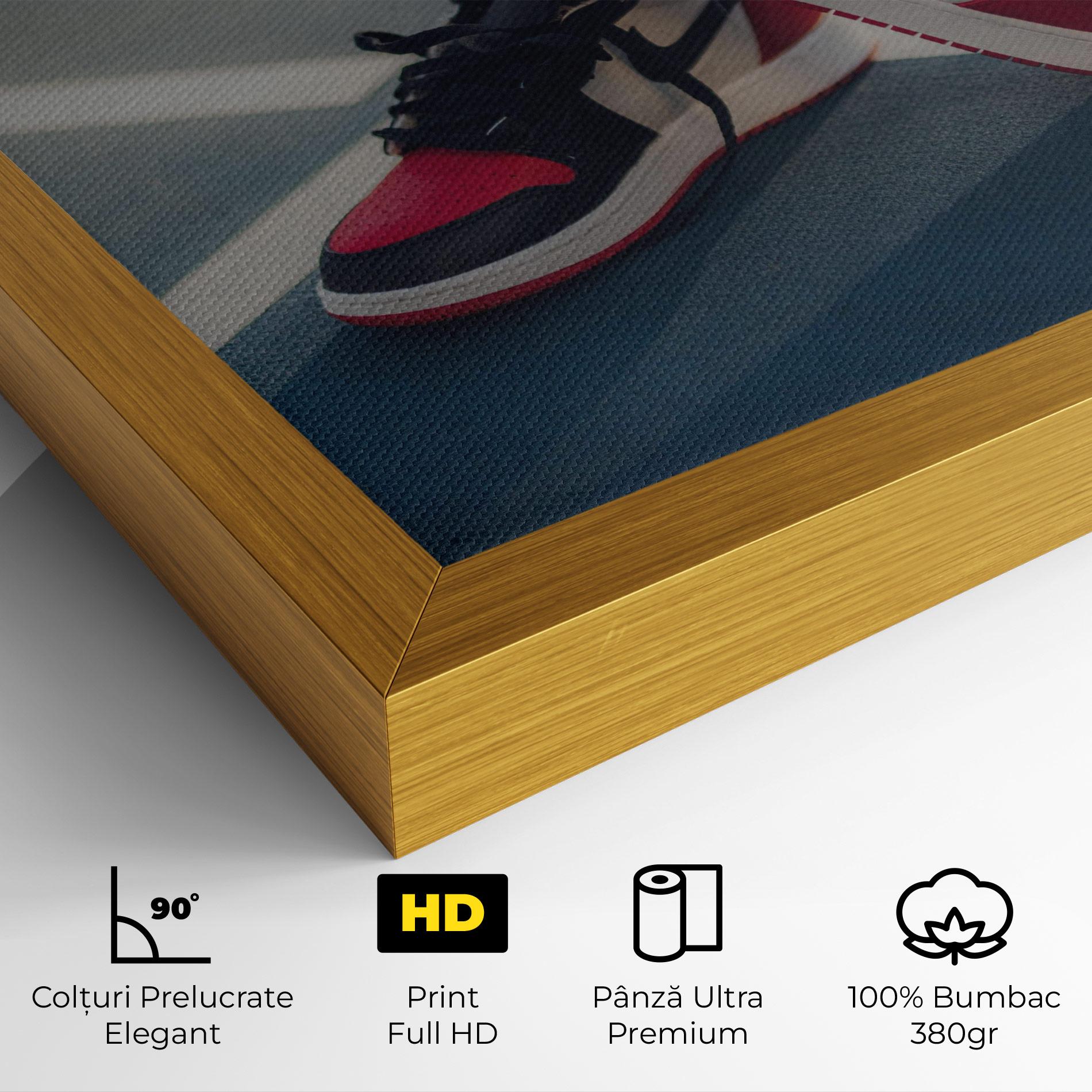 Tablou Canvas Cool Nike Red Jordan Air mockup 4