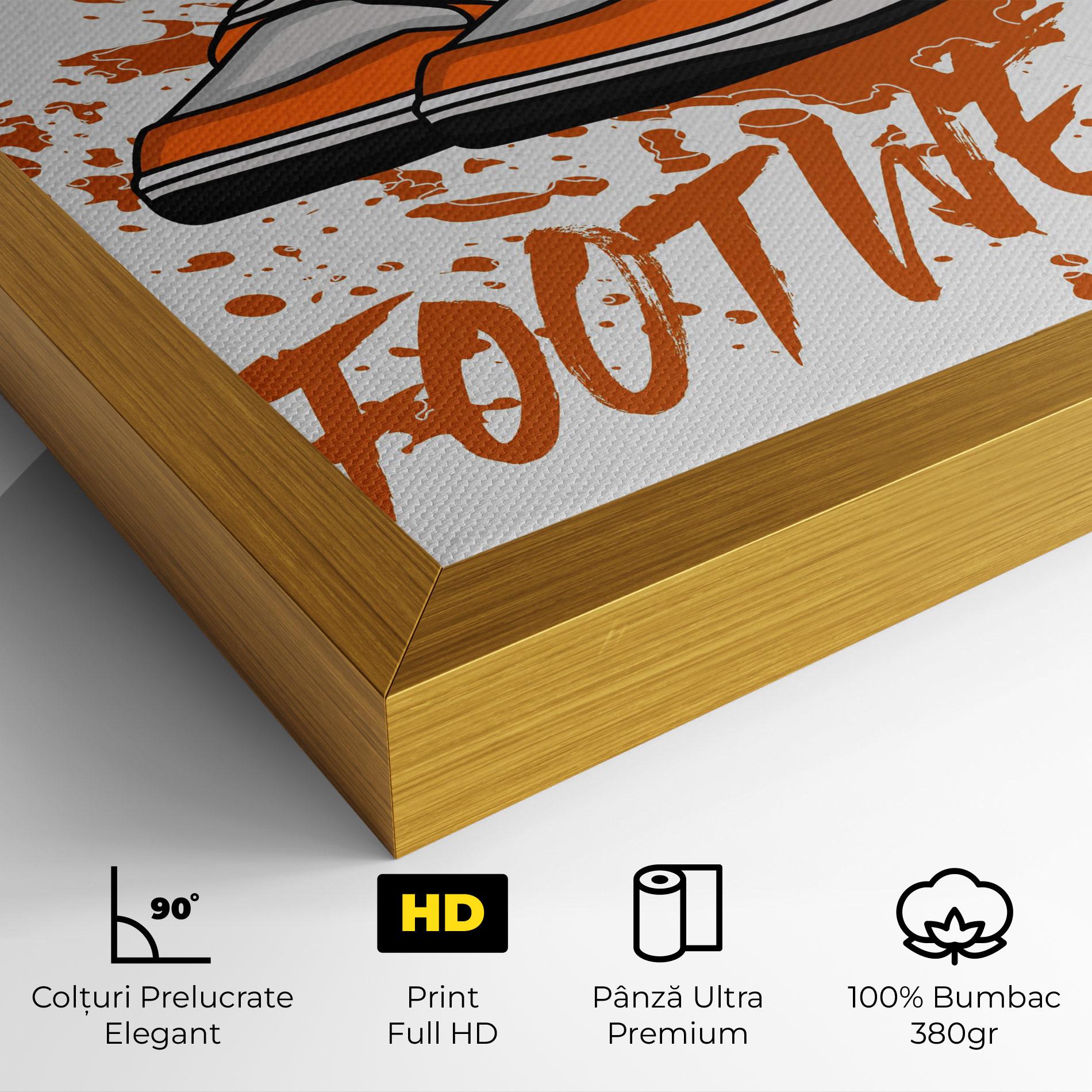 Tablou Canvas Orange Footwear mockup 4