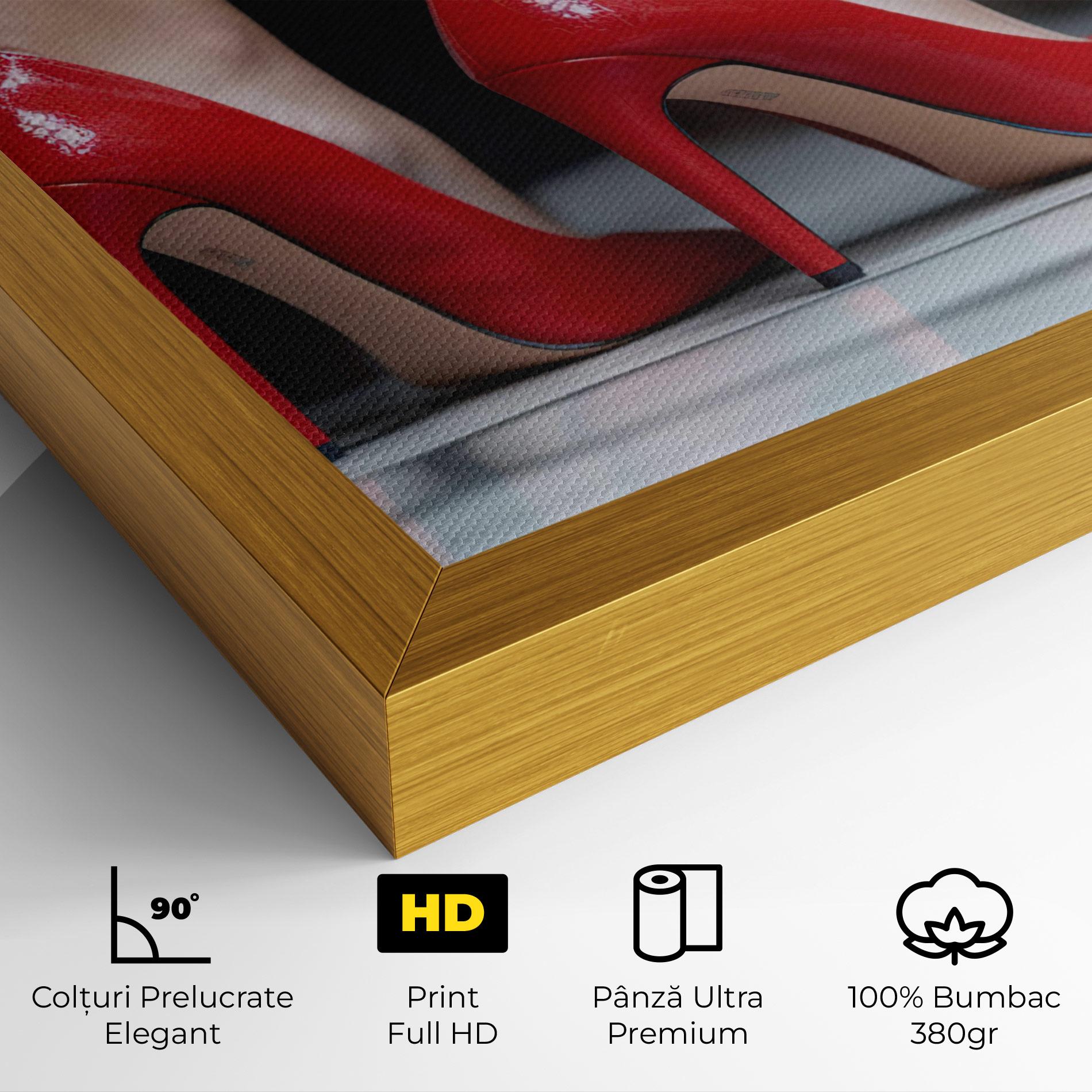 Tablou Canvas Sexy Red Heels mockup 4
