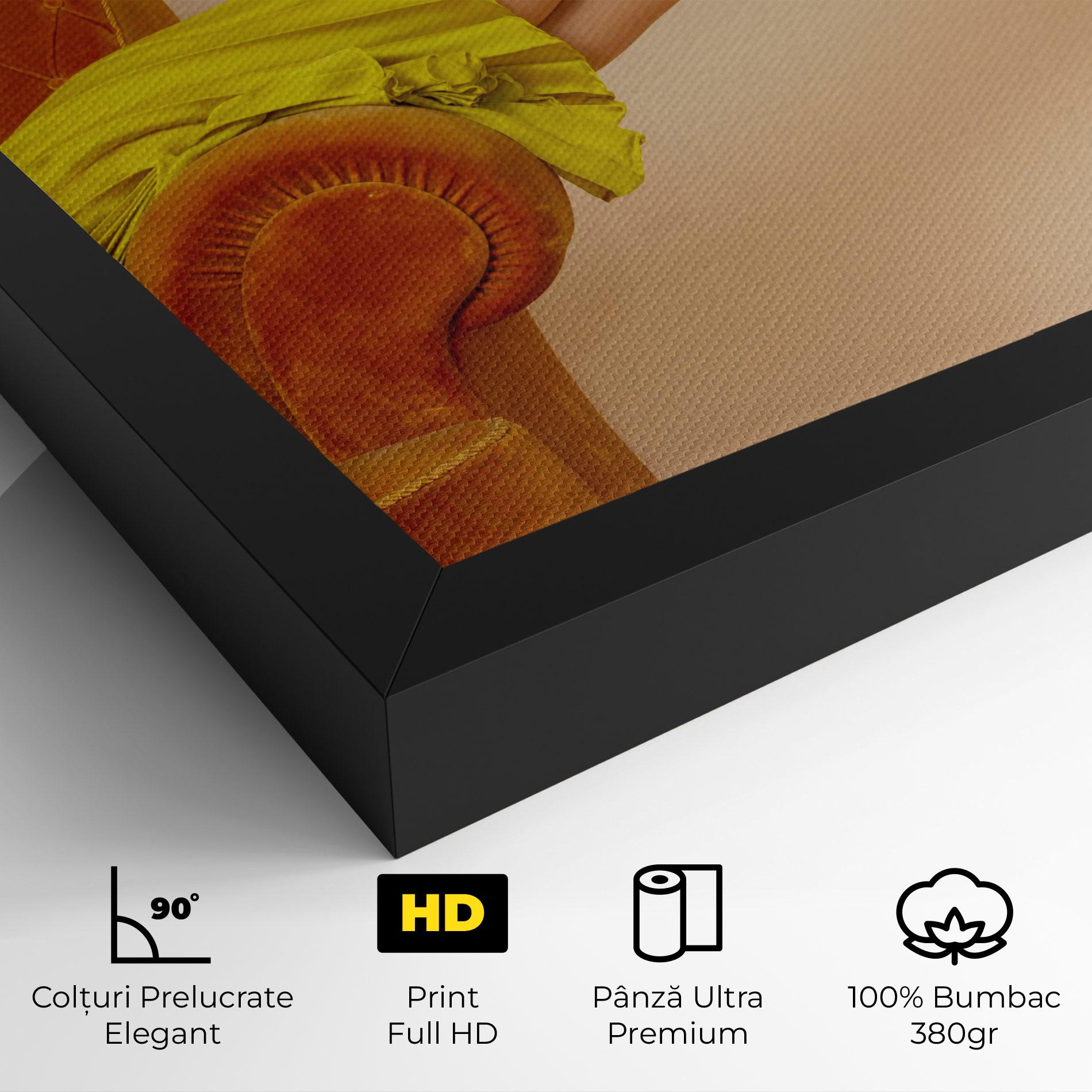 Tablou Canvas Black Heals On Cream mockup 4