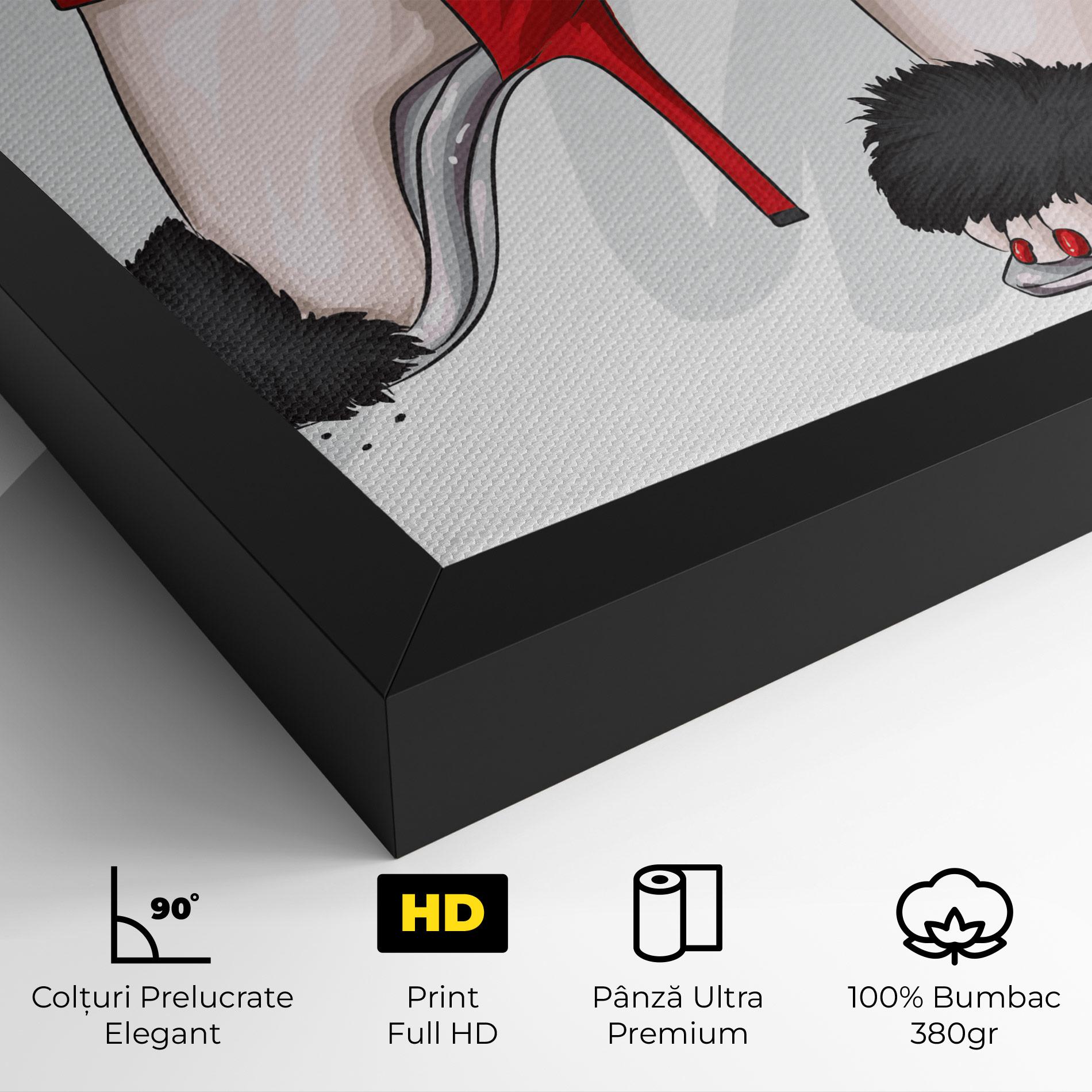 Tablou Canvas Black Red Heels mockup 4