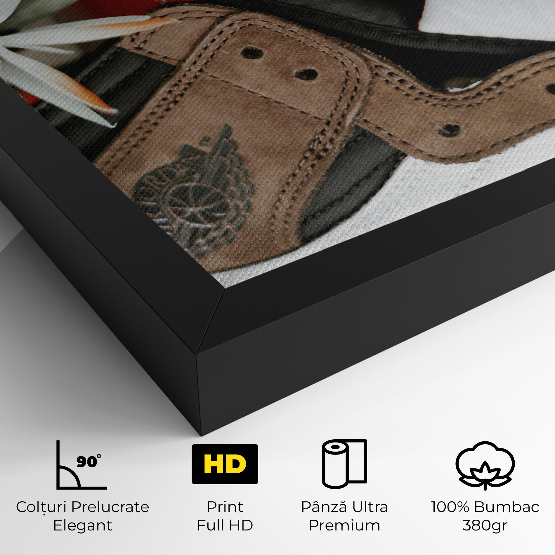 Tablou Canvas Brown Air Jordan mockup 4