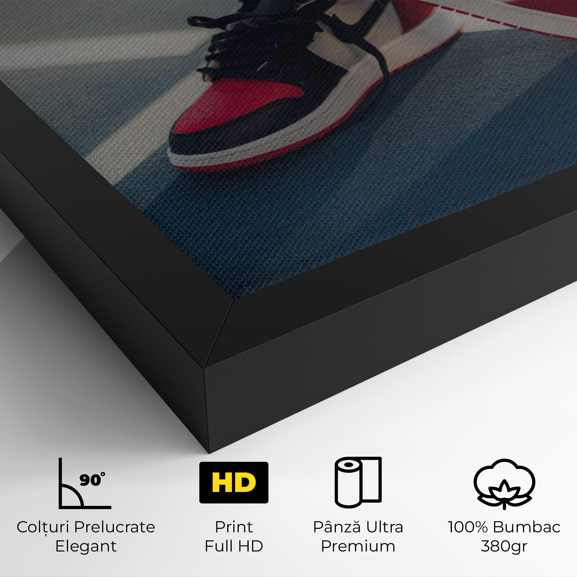 Tablou Canvas Cool Nike Red Jordan Air mockup 4