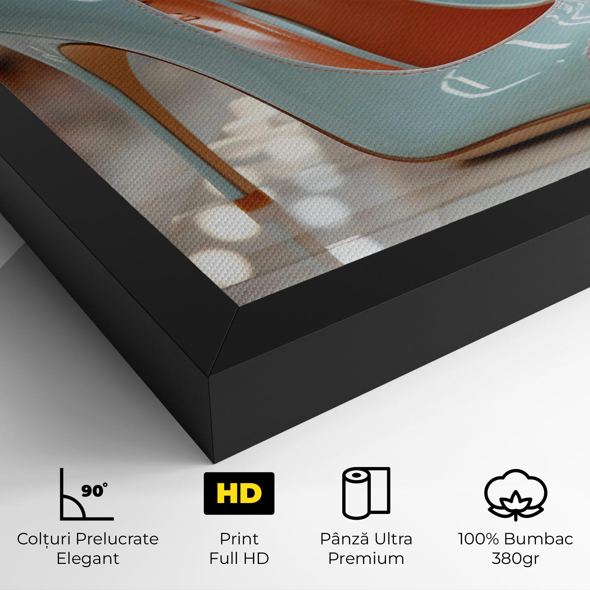 Tablou Canvas Light Blue Heels mockup 4