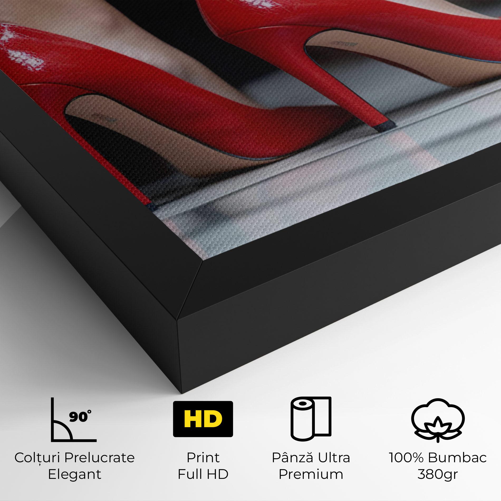 Tablou Canvas Sexy Red Heels mockup 4
