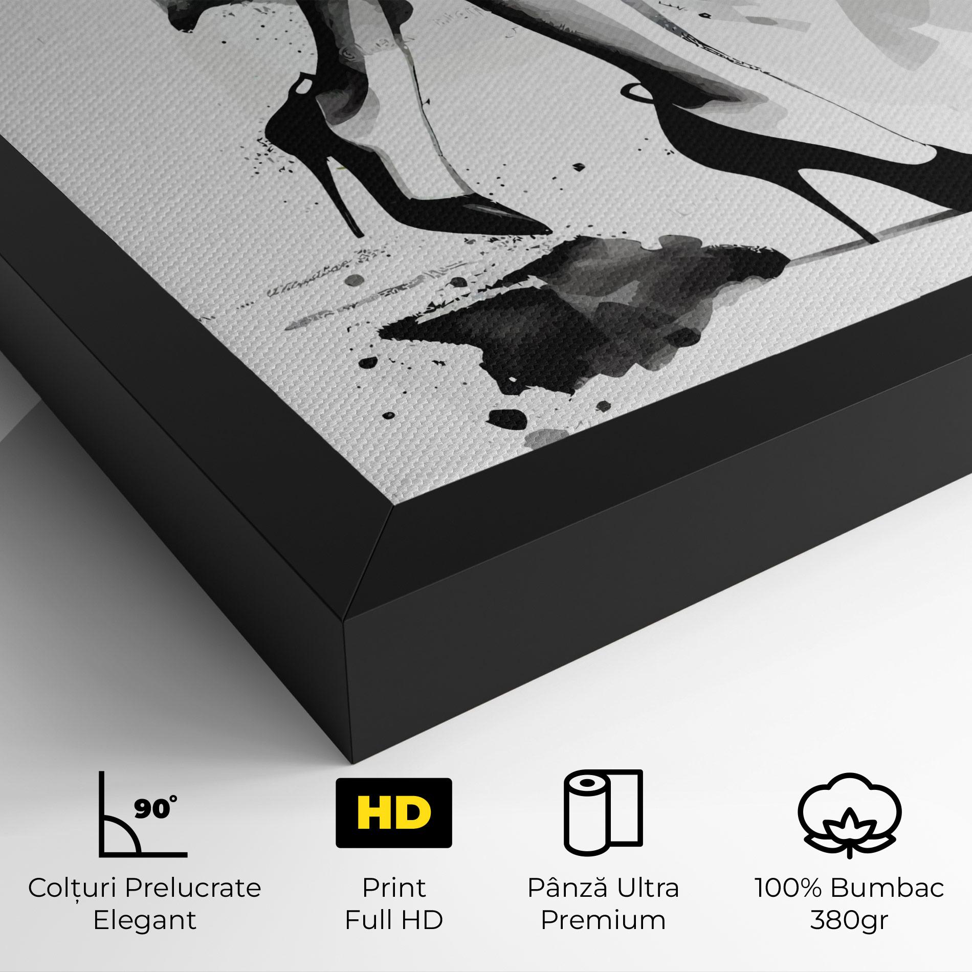 Tablou Canvas Watercolor Shoes mockup 4