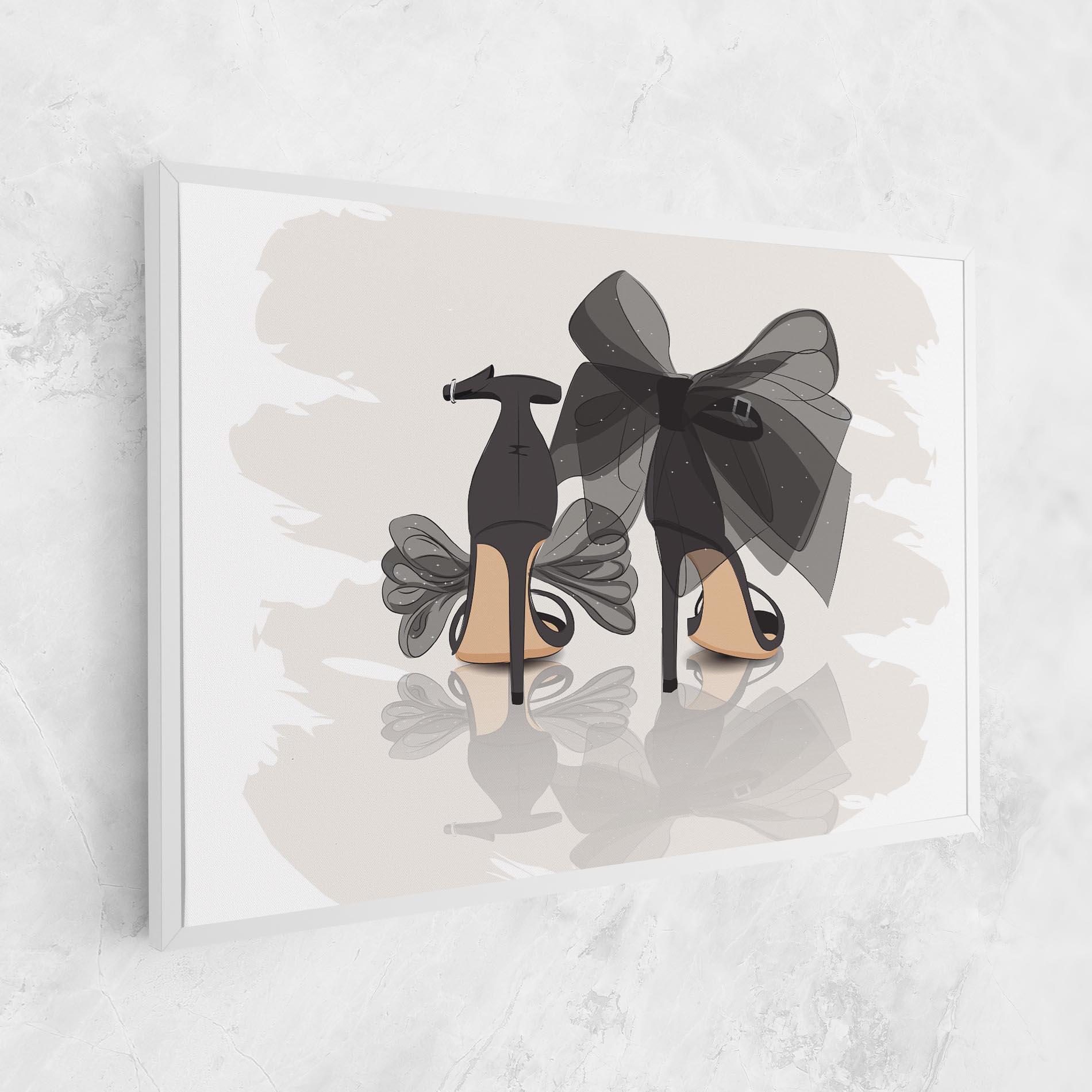 Tablou Canvas Black Bow Heels mockup 1