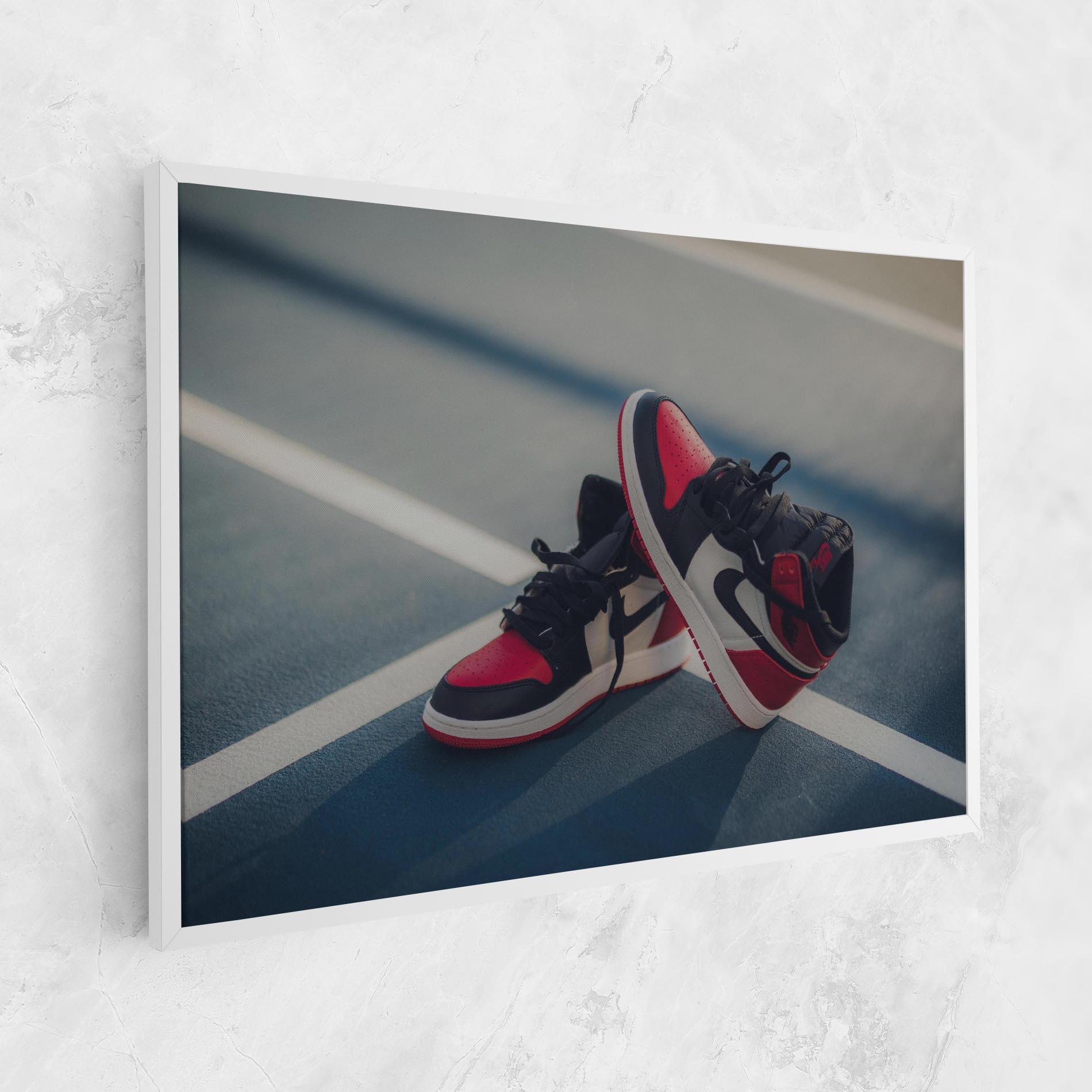 Tablou Canvas Cool Nike Red Jordan Air mockup 1