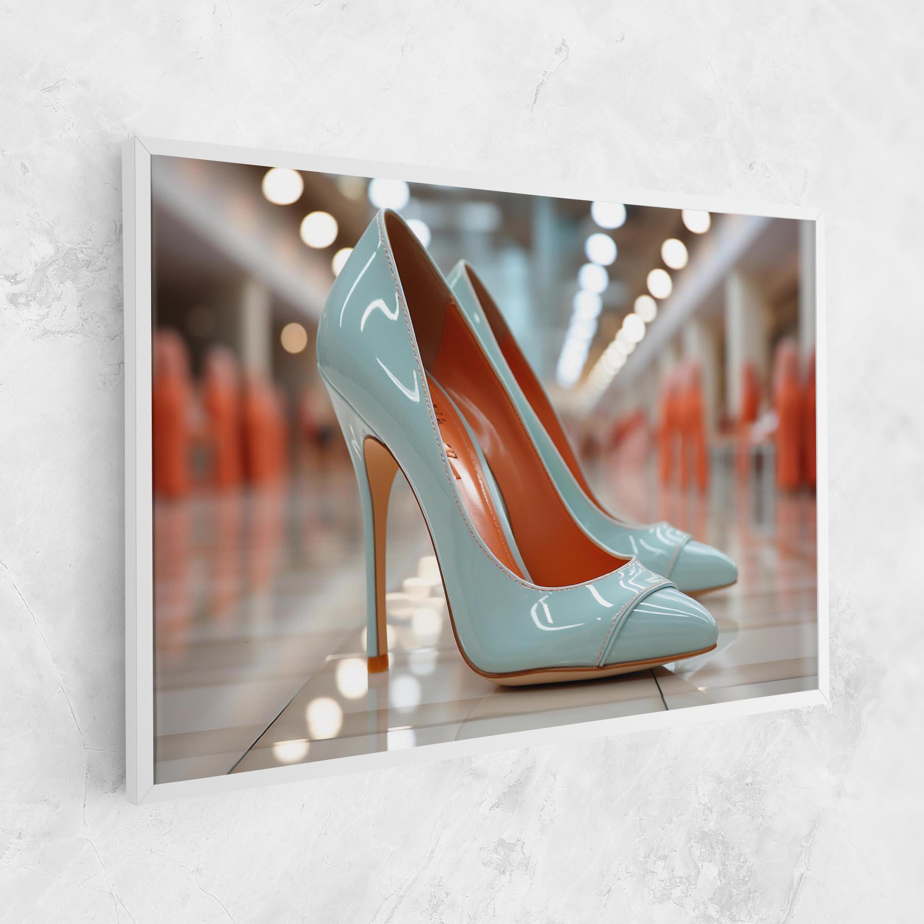 Tablou Canvas Light Blue Heels mockup 1
